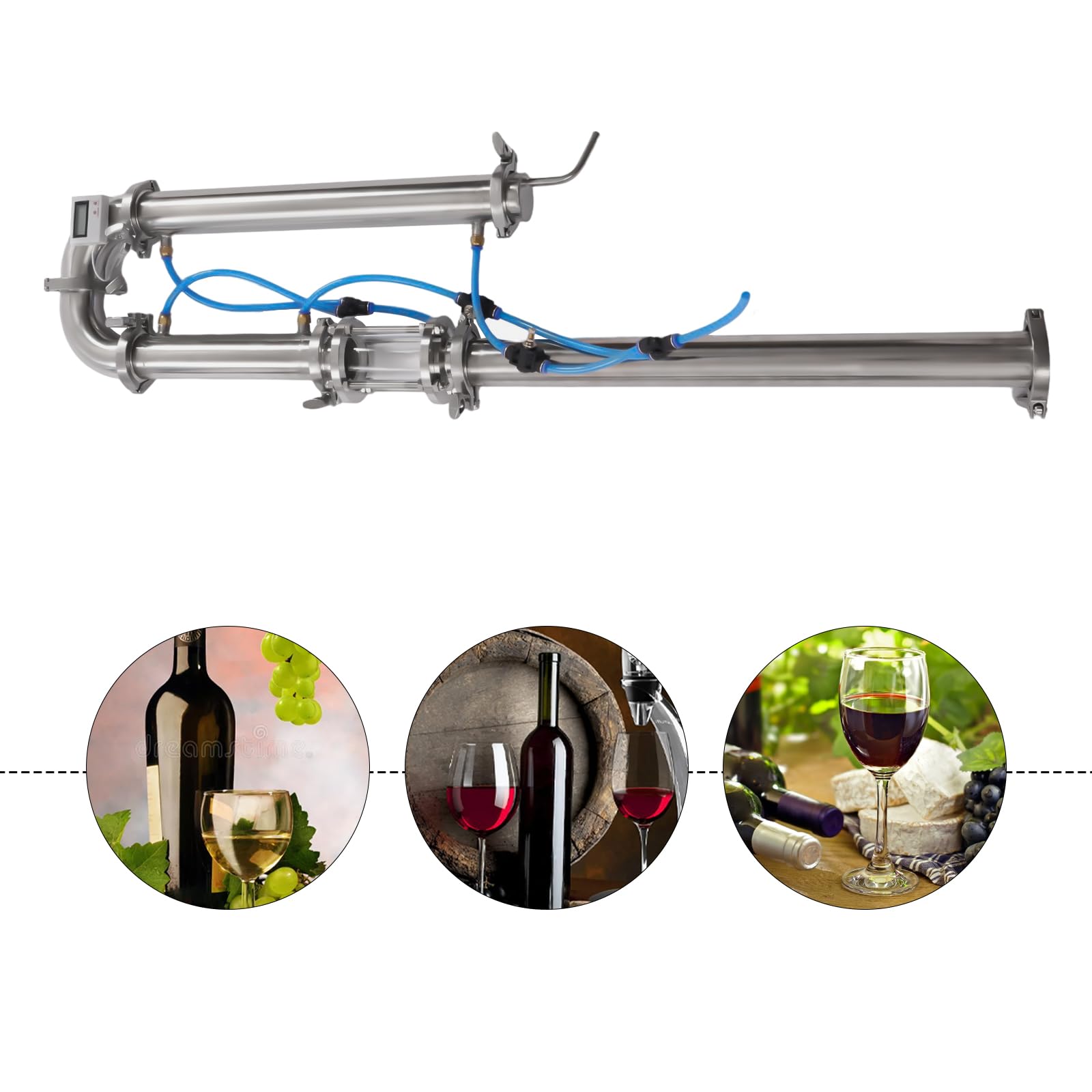 Premium 2-Inch Stainless Steel Moonshine Distiller with Sight Glass - Home Brewing Kit for Whiskey, Vodka & Essential Oils | Perfect for DIY Alcohol Distillation, Craft Brewing & Aromatherapy