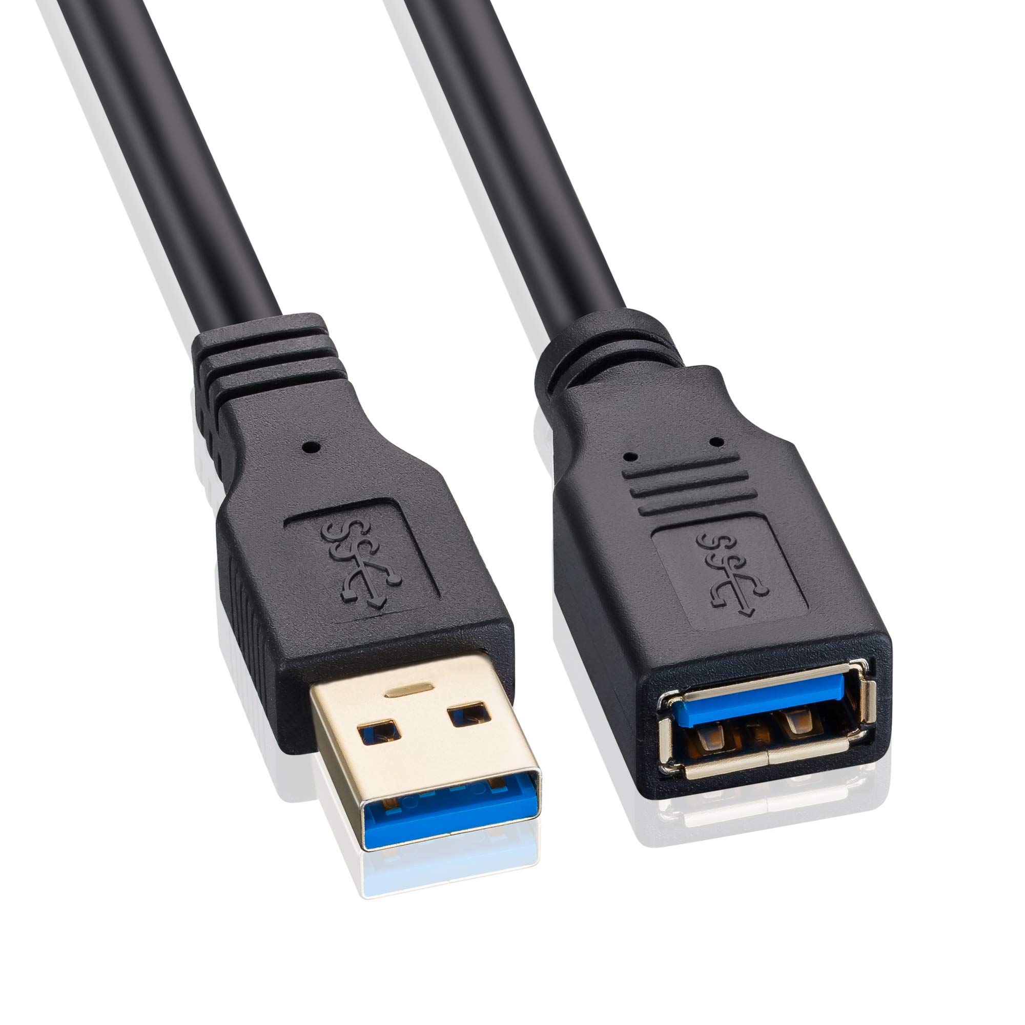 GESSEOR 10FT USB 3.0 Extension Cable (5Gbps) - for Printer, Xbox, Hard Drive & More