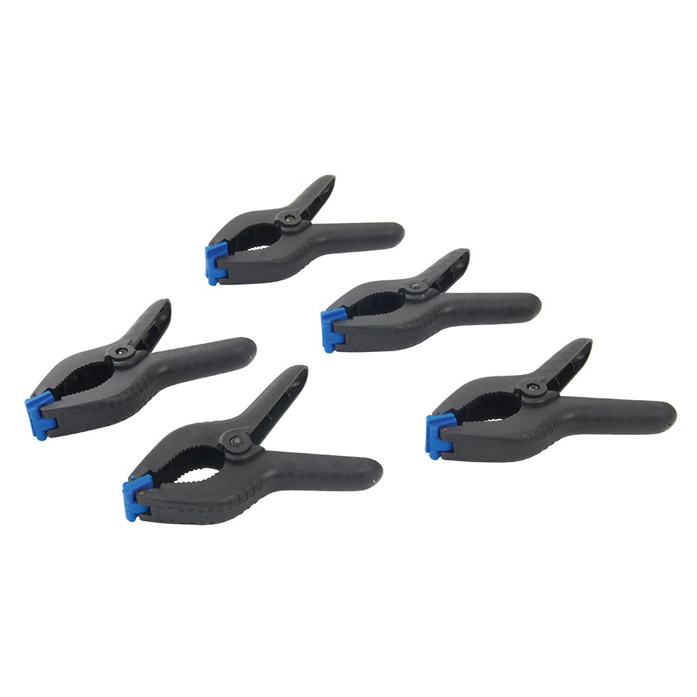 250150 Spring Clamps 5-Pack - 170mm Length, 70mm Jaw Opening - Heavy Duty Woodworking & DIY Clamps for Carpentry, Crafting, and Home Projects