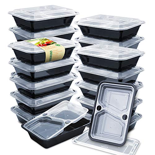 20 Pack 3 Compartment with Tray