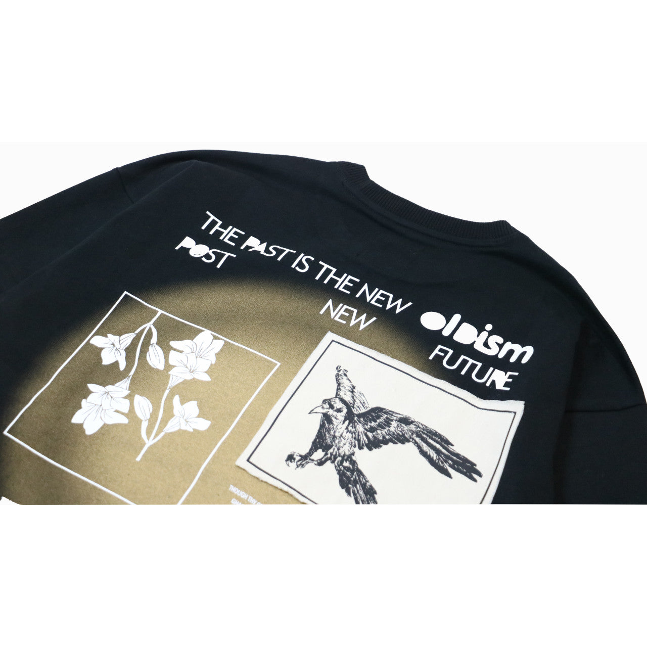 OLDISM Common Ravens Long Sleeve Tee Black - Gothic Streetwear for Men | Perfect for Concerts, Halloween & Urban Fashion