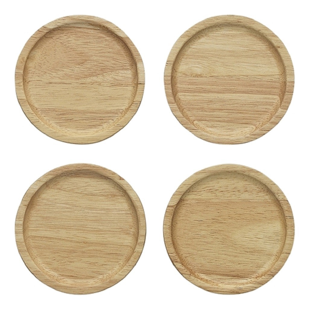 Eco-Friendly Cork Coasters Set of 4 - Absorbent & Durable Drink Coasters for Coffee Tables, Bars, and Home Decor