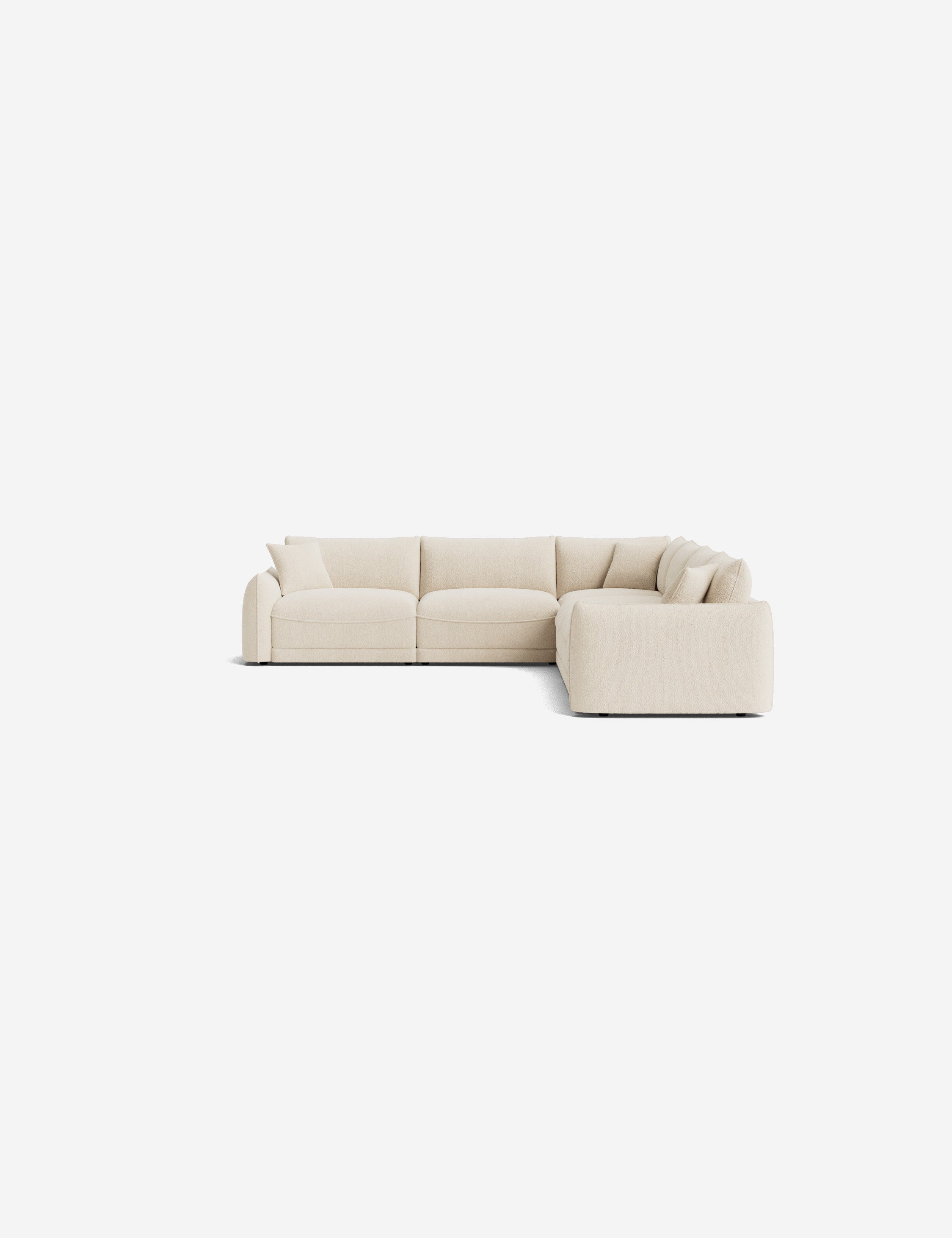 Balmer Modular Corner Sectional Sofa - L-Shaped Couch with Reversible Chaise, Modern Living Room Furniture for Small Spaces - Perfect for Apartments, Condos & Cozy Homes