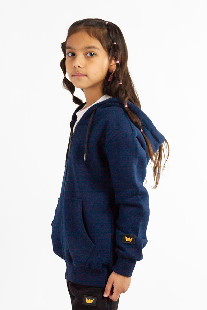 Kingpin N College Navy Kids' Jacket - Stylish & Comfortable Outerwear for School & Outdoor Activities