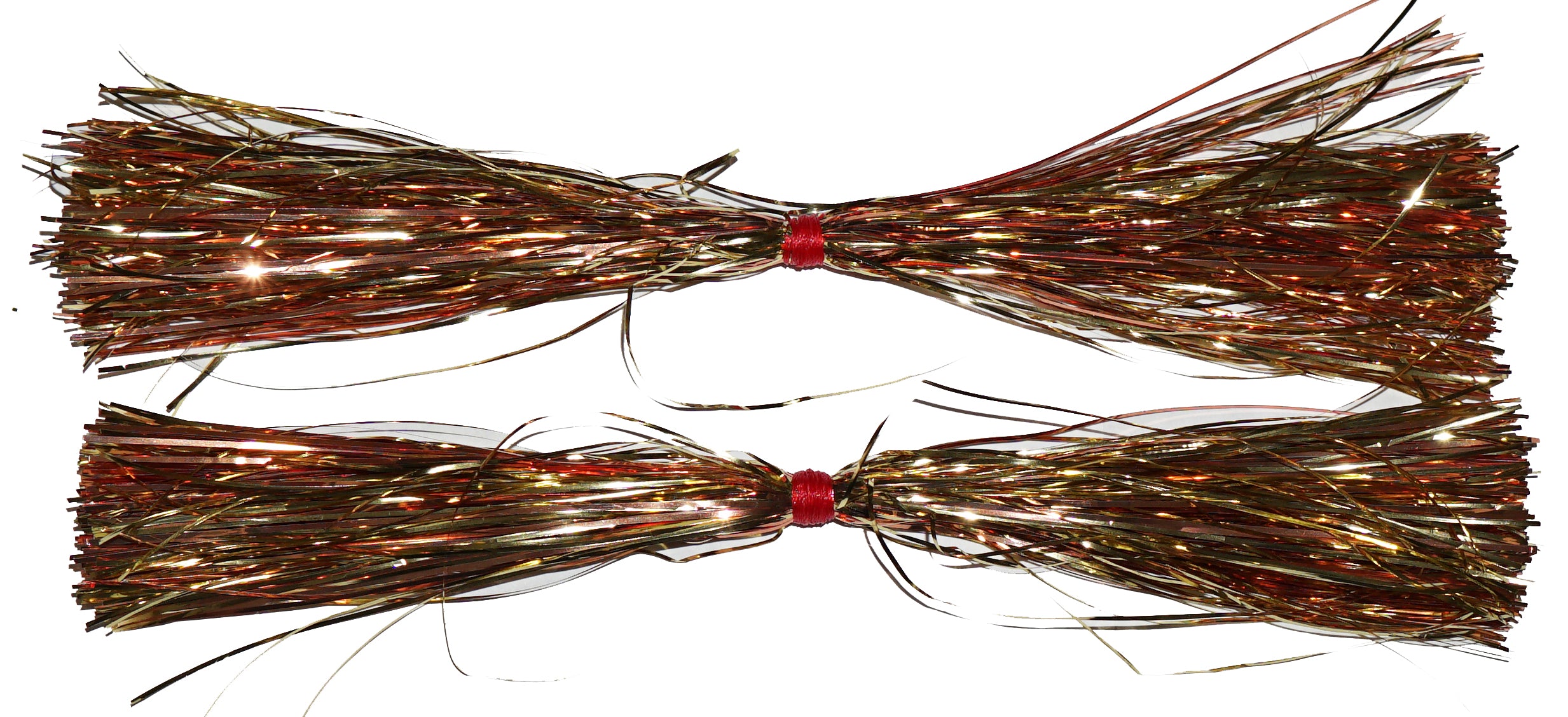 8 Pre-Tied Flashabou Tails - 2 Pack for Fly Fishing, Bass Fishing & Trout Fishing Lures - Perfect for Streamers, Jigs & Saltwater Flies