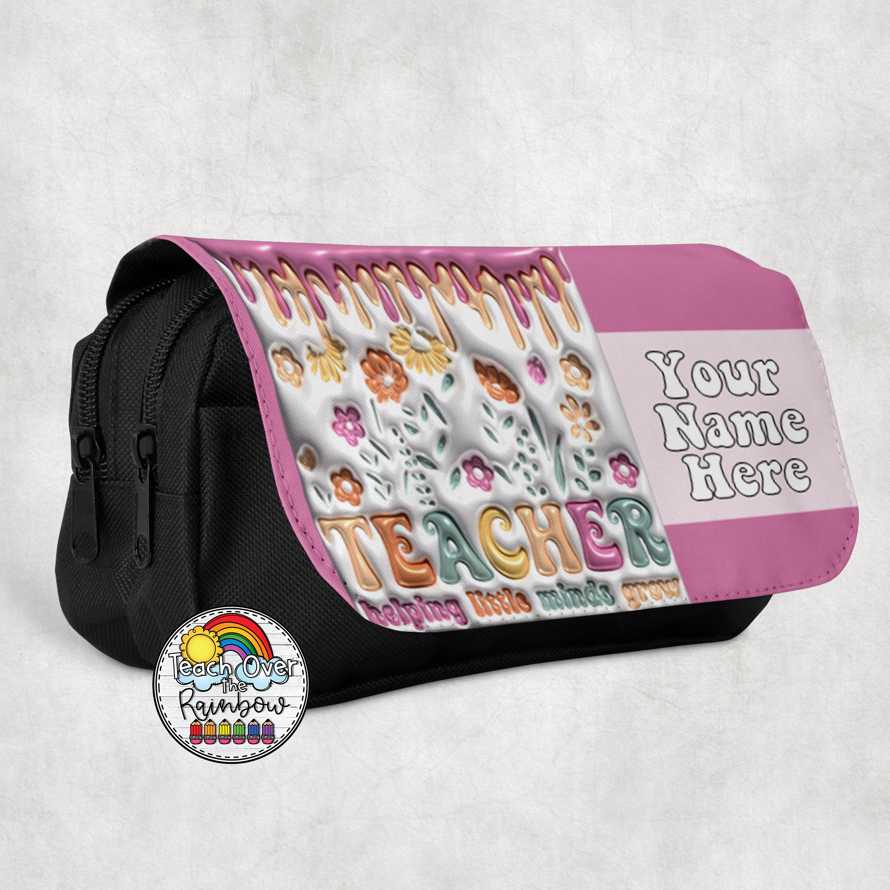 Helping Minds Large Pencil Case - Durable School & Office Supplies Organizer for Students, Artists & Professionals - Perfect for Backpacks, Desks & Travel