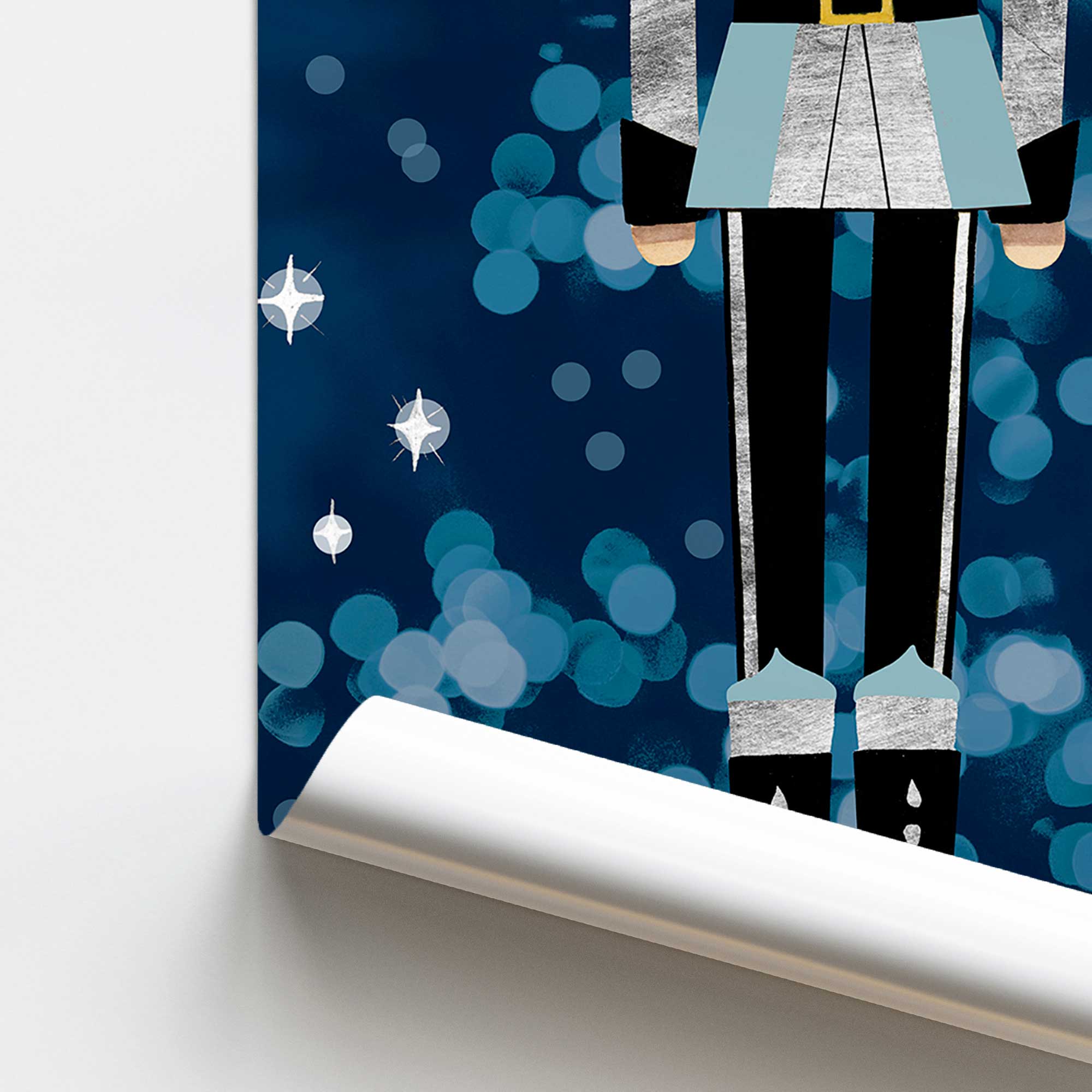 Blue Classic Nutcracker Figurine - Holiday Christmas Decor for Home, Party & Festive Gift
