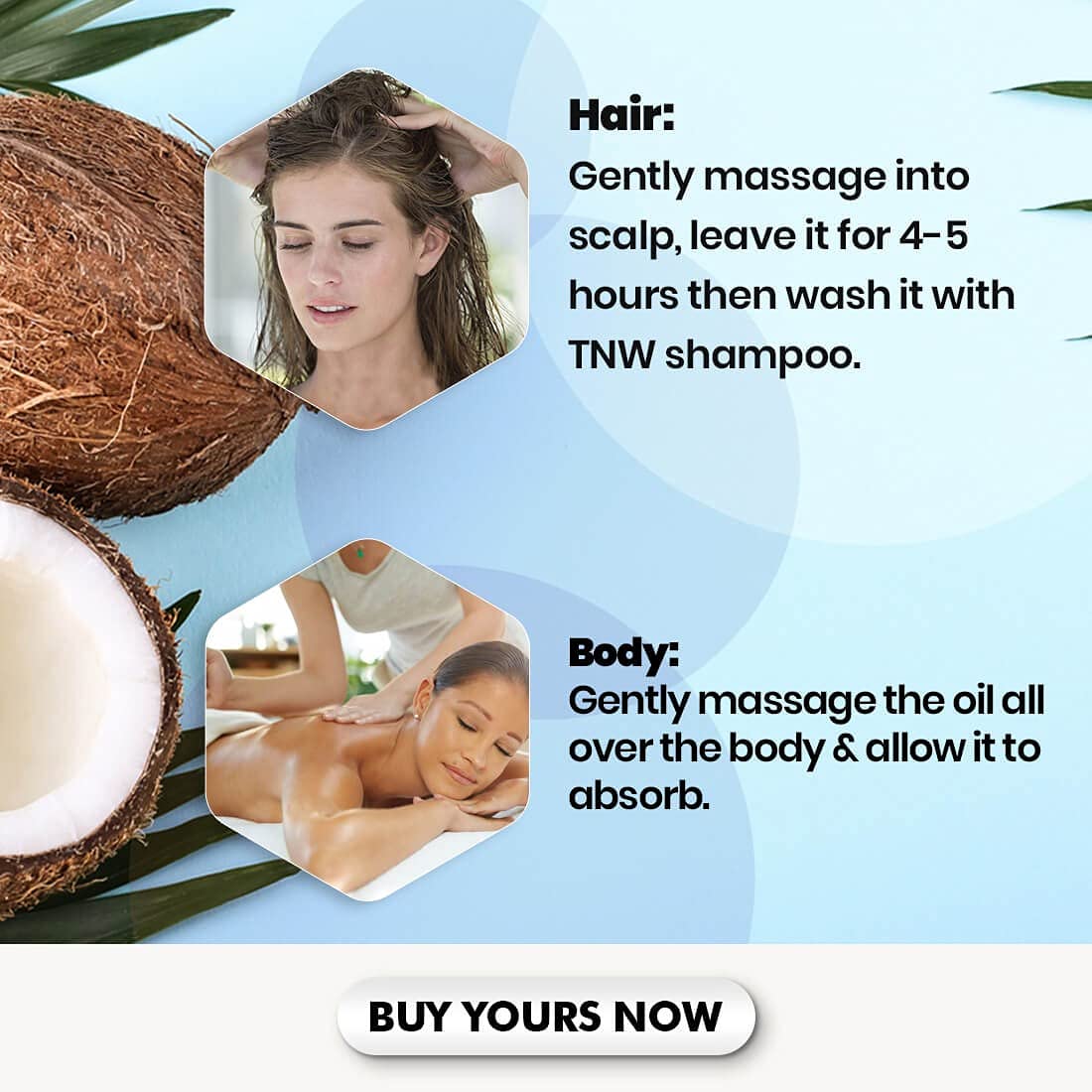 100% Pure Castor Oil & Virgin Coconut Oil Combo for Hair Growth, Skin Care, Eyelashes & Nails - 100ml Each | Natural Hair Treatment & Moisturizer for Dry Scalp, Face & Body | Perfect for DIY Beauty Recipes & Daily Nourishment