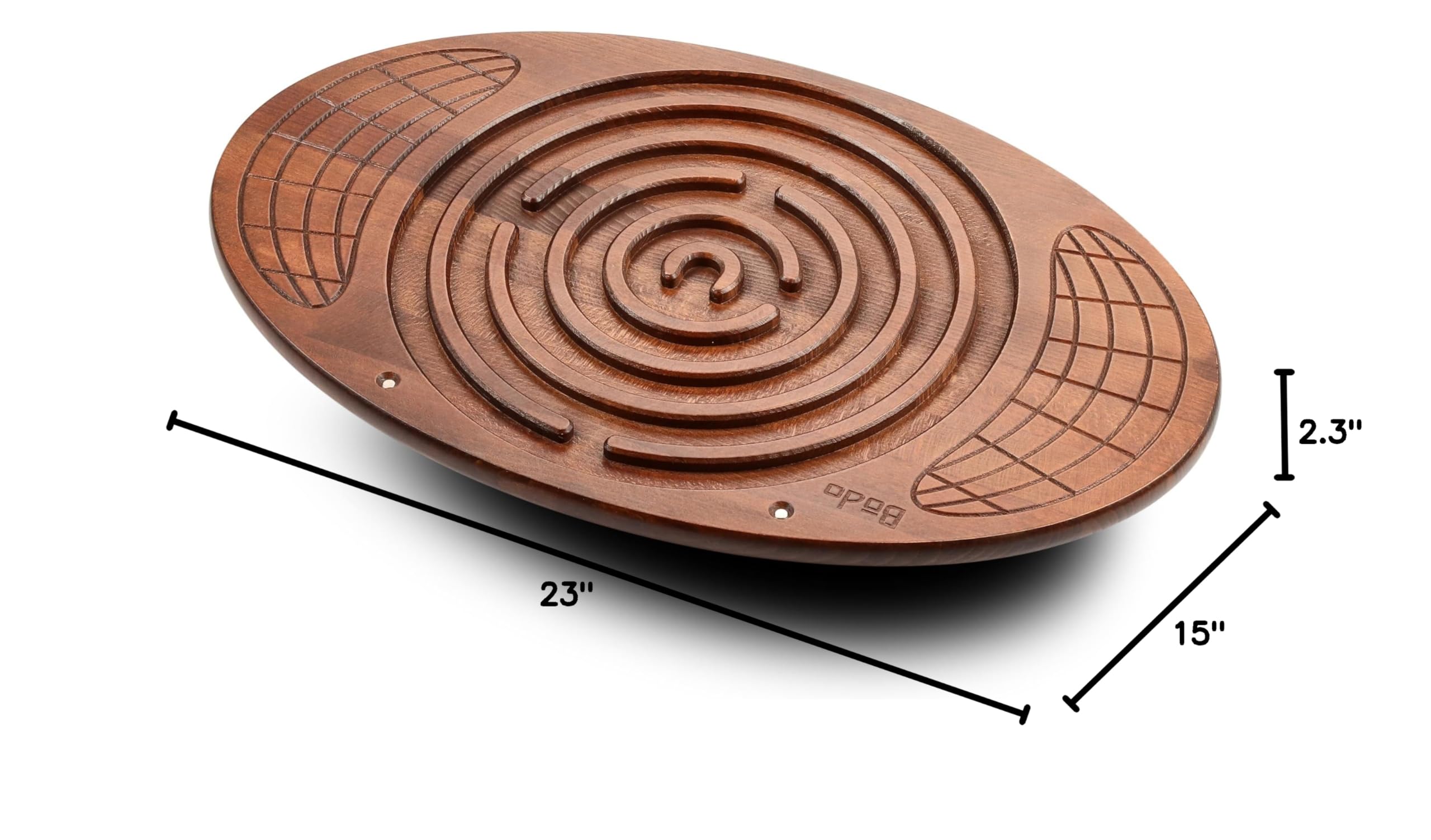 Bodo Maze Balance Board - Wooden Wobble Board for Kids, Teens & Adults - Exercise, Physical Therapy & Fitness Training - Improves Balance for Skiing, Surfing, Snowboarding & Skateboarding - Fun Labyrinth Game for Indoor/Outdoor Use