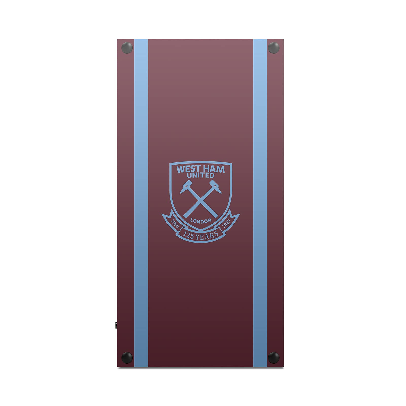 Official West Ham United FC 2020/21 Home Jersey Vinyl Gaming Skin Sticker - Compatible with Xbox Series X Console & Controller Bundle | Perfect for Gamers & Football Fans, Great for Customizing Your Gaming Setup