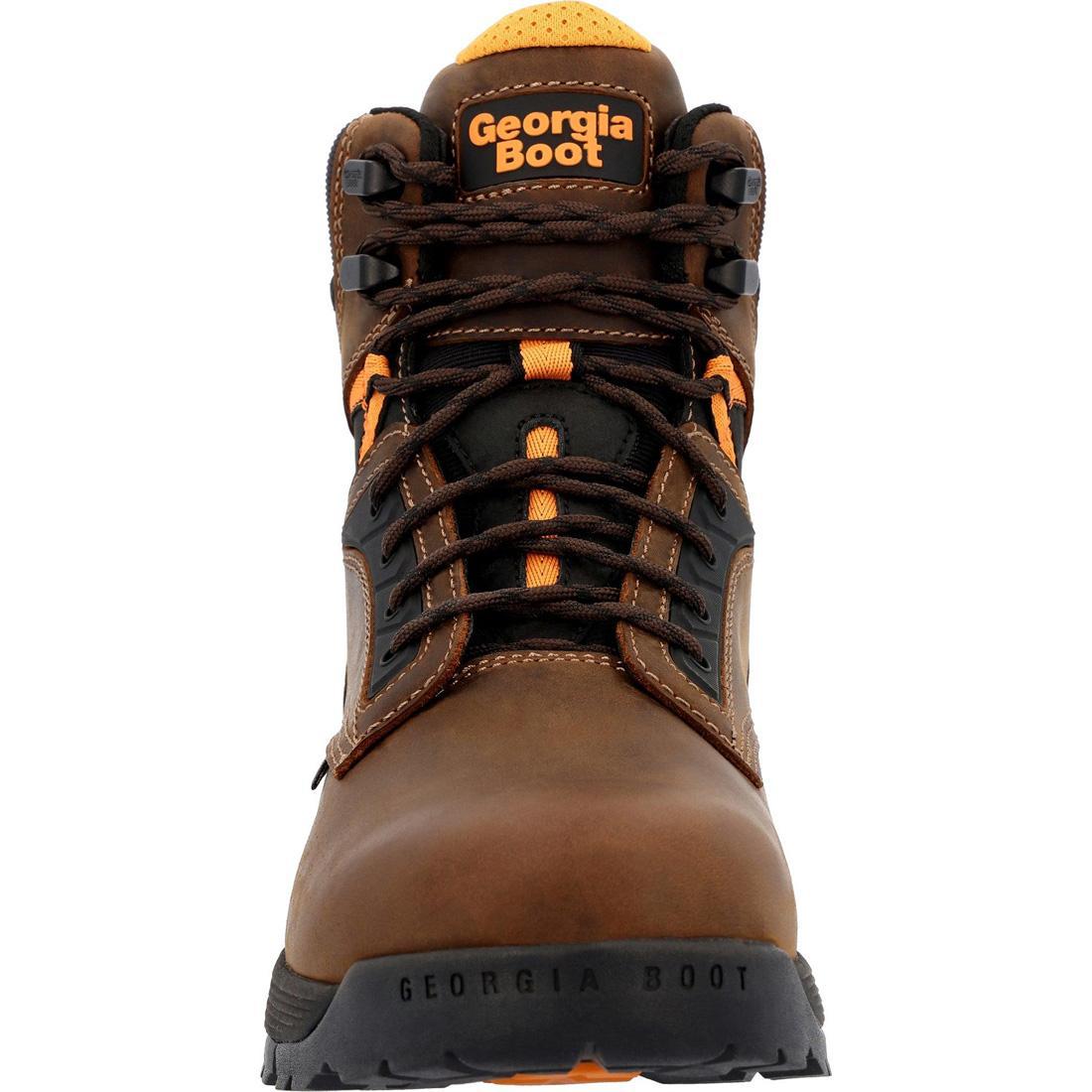 Waterproof Work Boots for Men - Durable Slip Resistant Safety Shoes for Construction & Outdoor Work | Ideal for Hiking, Hunting & Heavy Duty Jobs