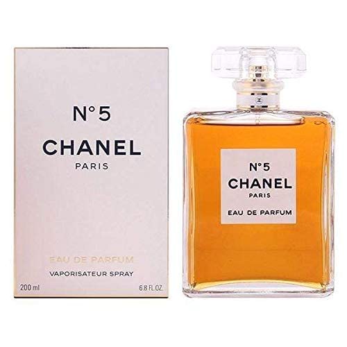 Chanel No.5 Eau de Parfum Spray for Women - 6.8 Fl Oz / 200ml Luxury Perfume | Romantic Date Night, Evening Out & Special Occasion Fragrance