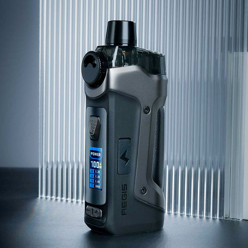 GeekVape Aegis Boost Pro 100W Pod Mod Kit - Waterproof & Shockproof Vape Device for Cloud Chasing & Flavor - Perfect for Outdoor Adventures & Travel