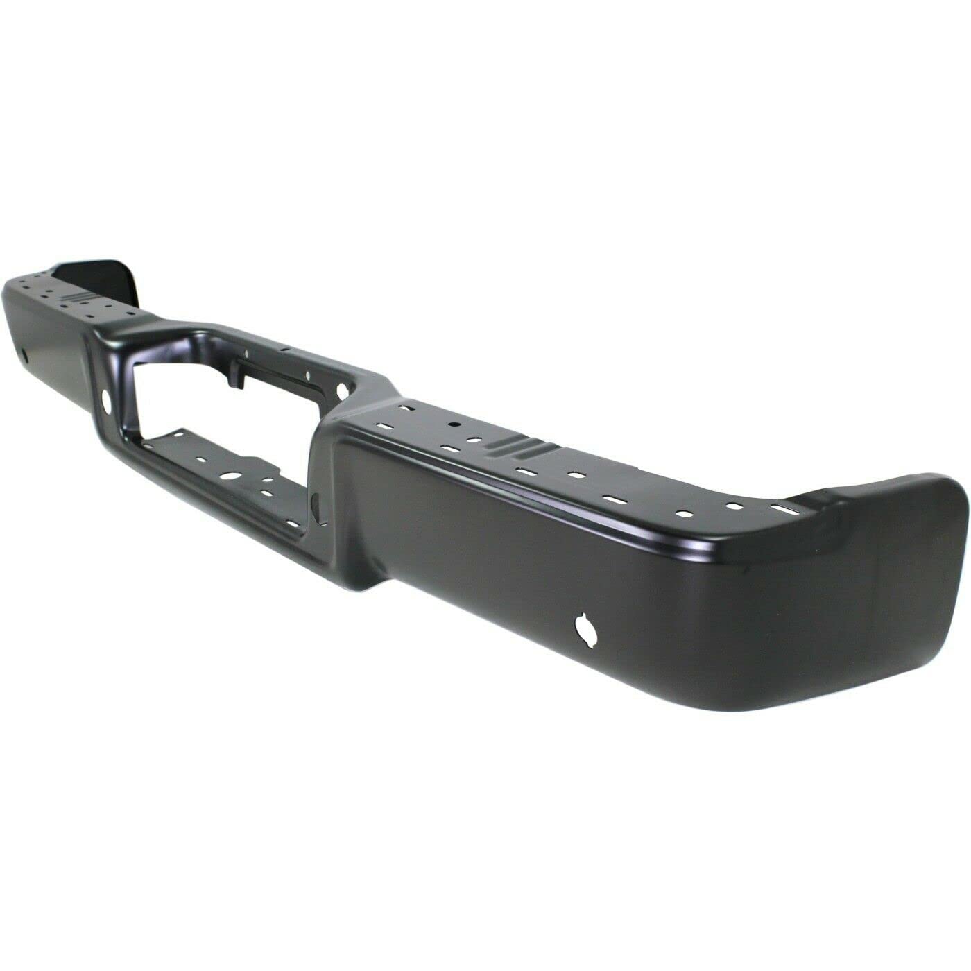 2004-2006 Ford F-150 Step Bumper with Rear Object Sensor - Heavy Duty Black Rear Bumper Replacement for Off-Road & Towing Protection
