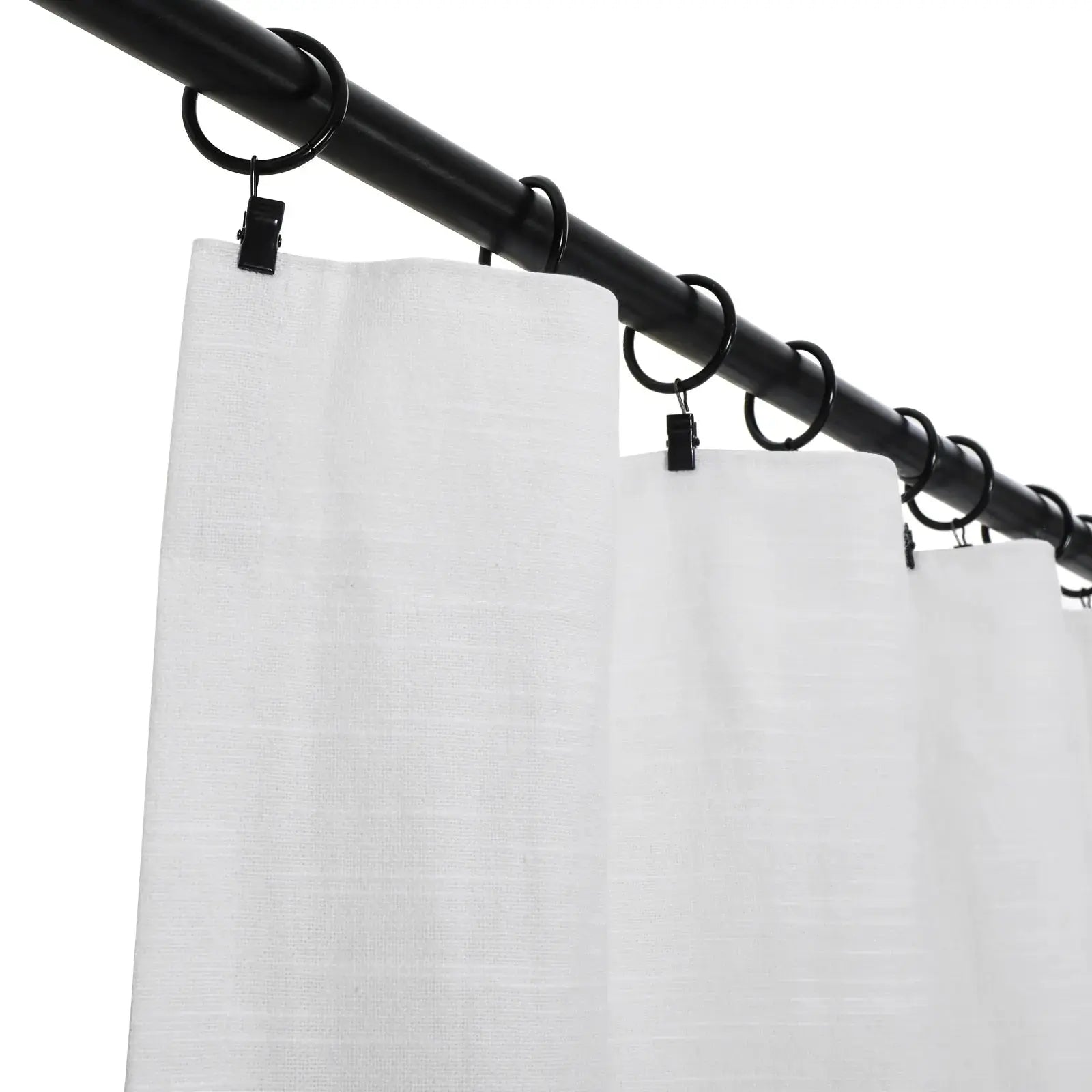 Luxury Linen Cotton Curtains - Soft Top Blackout Drapes for Living Room & Bedroom - Elegant Window Treatments for Home Decor