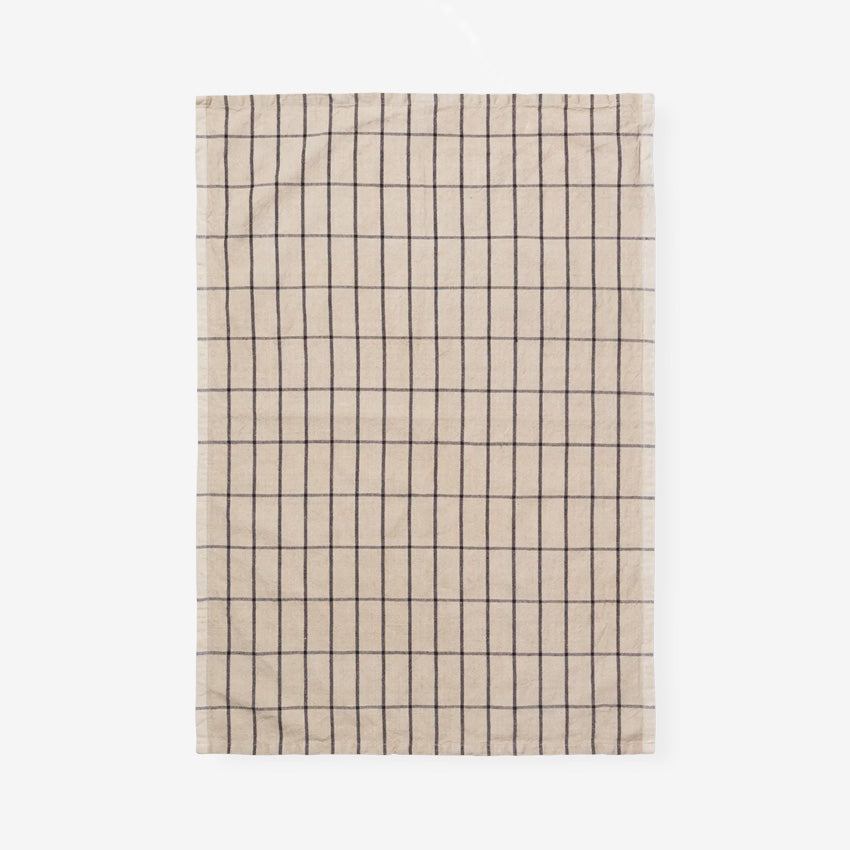 Ferm LIVING Hale Tea Towel - 100% Cotton Kitchen Towel for Drying Dishes, Hands & Cleaning - Soft & Absorbent Dish Towel for Kitchen, Bathroom & Home Decor