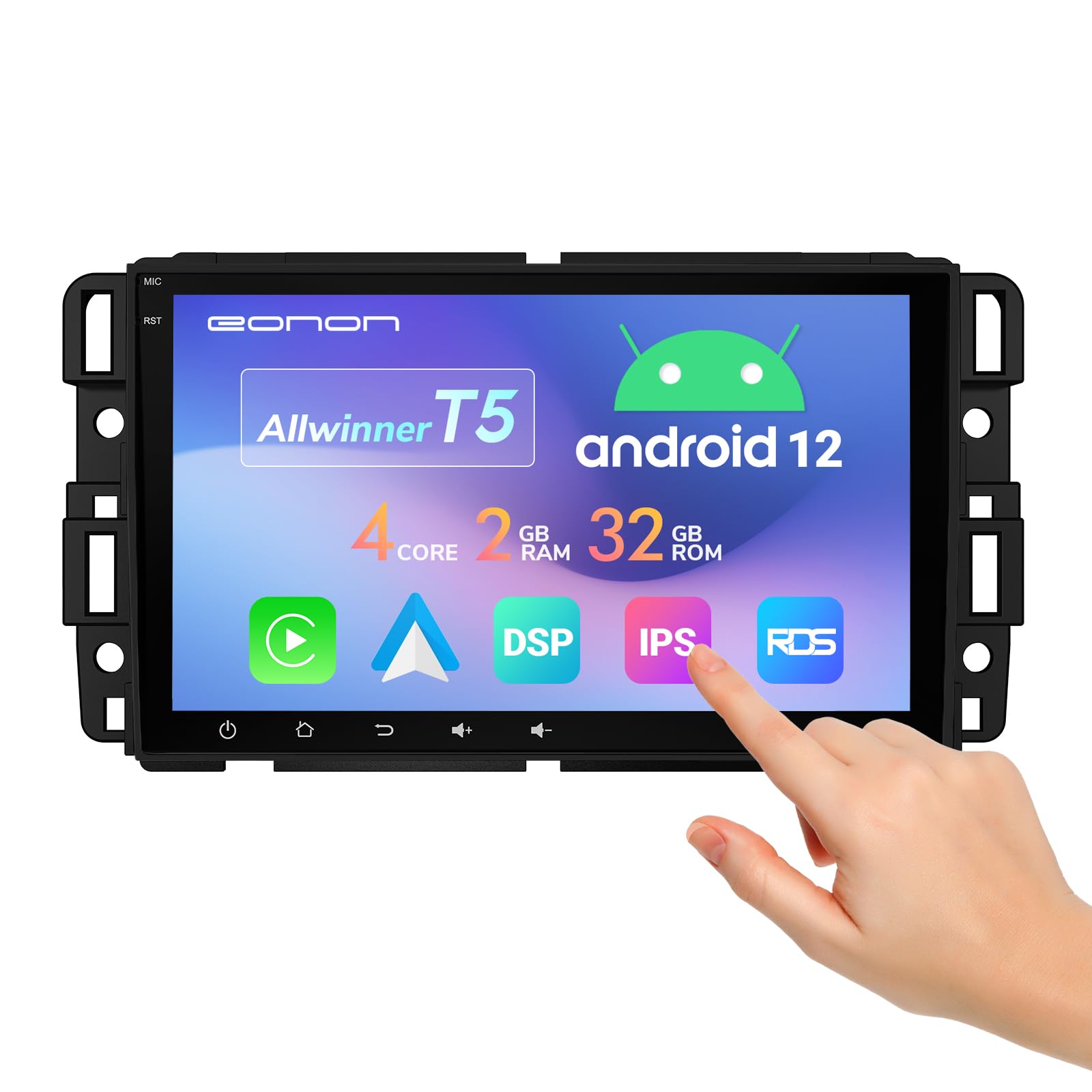 Eonon Android 12 Car Stereo with Wireless Apple CarPlay & Android Auto - 8