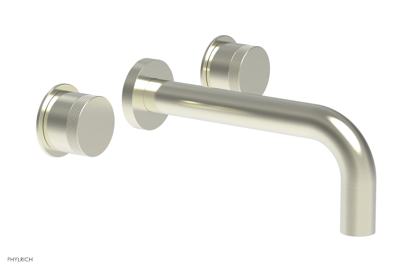 BASIC II Wall Mount Lavatory Set 230 11 - Modern Bathroom Sink Faucet for Small Spaces, Perfect for Apartments & Powder Rooms