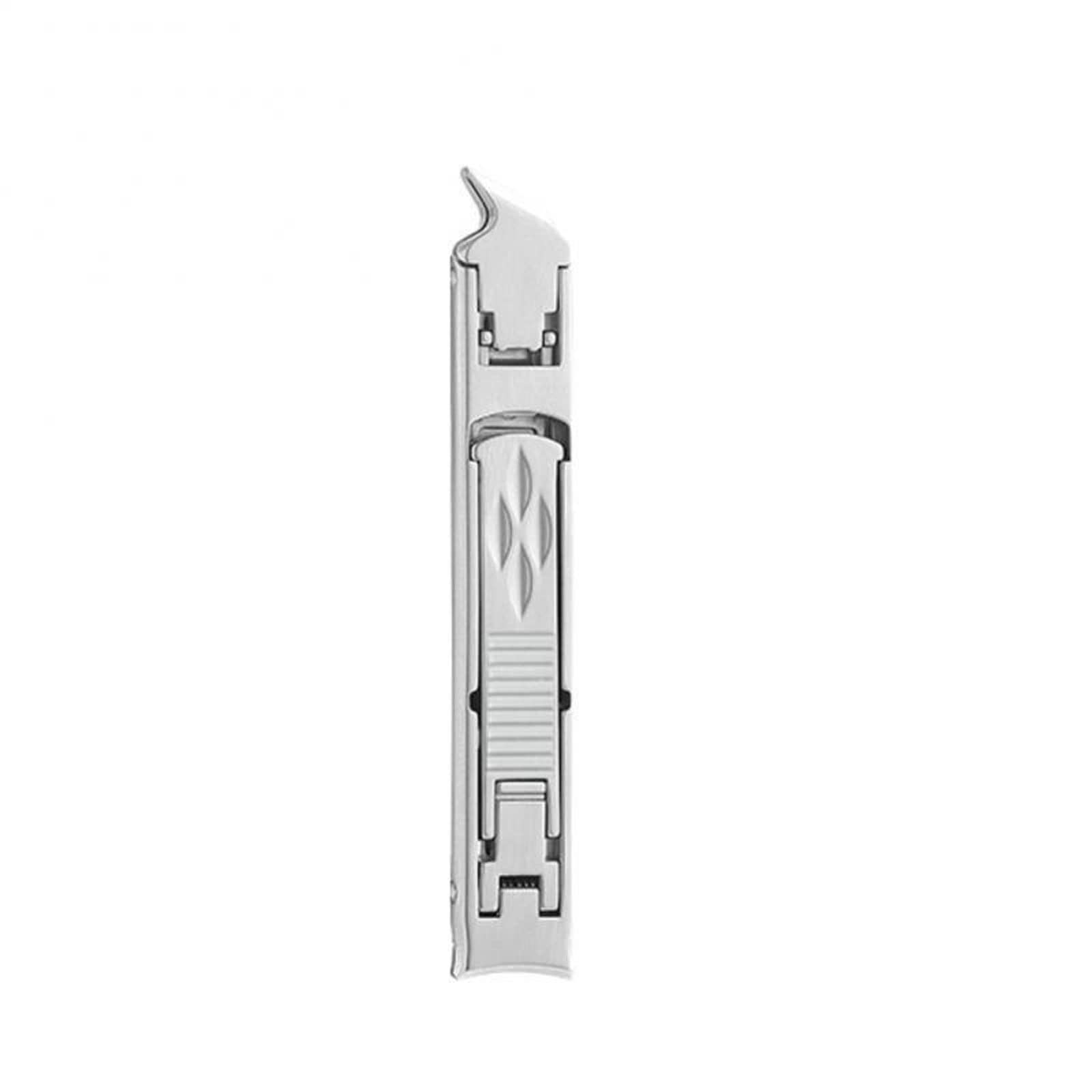 QYTECzjd Foldable Double-Ended Stainless Steel Toe Nail Clippers - Precision Trimmer for Manicure & Pedicure, Splash-Resistant Design | Perfect for Travel, Home & Salon Use