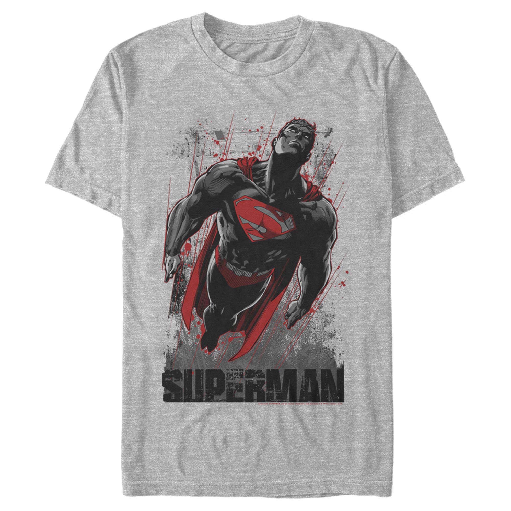 Men's Superman Flight Graphic T-Shirt - Superhero Comic Design for Casual Wear & Cosplay