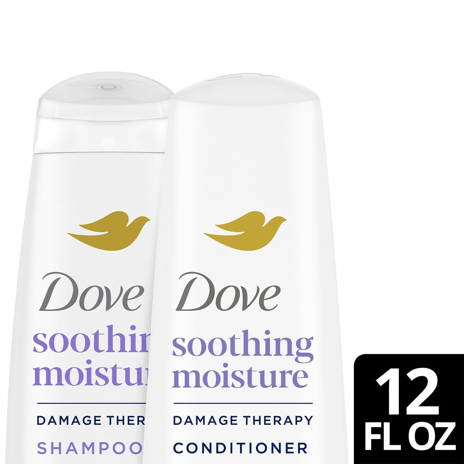 Dove Anti-Dandruff Shampoo and Conditioner Set - Pyrithione Zinc & Sweet Almond Oil for Soothing Moisture, 12 Oz Each | Relieves Itchy Scalp & Flakes for Healthy Hair | Perfect for Daily Hair Care & Scalp Treatment