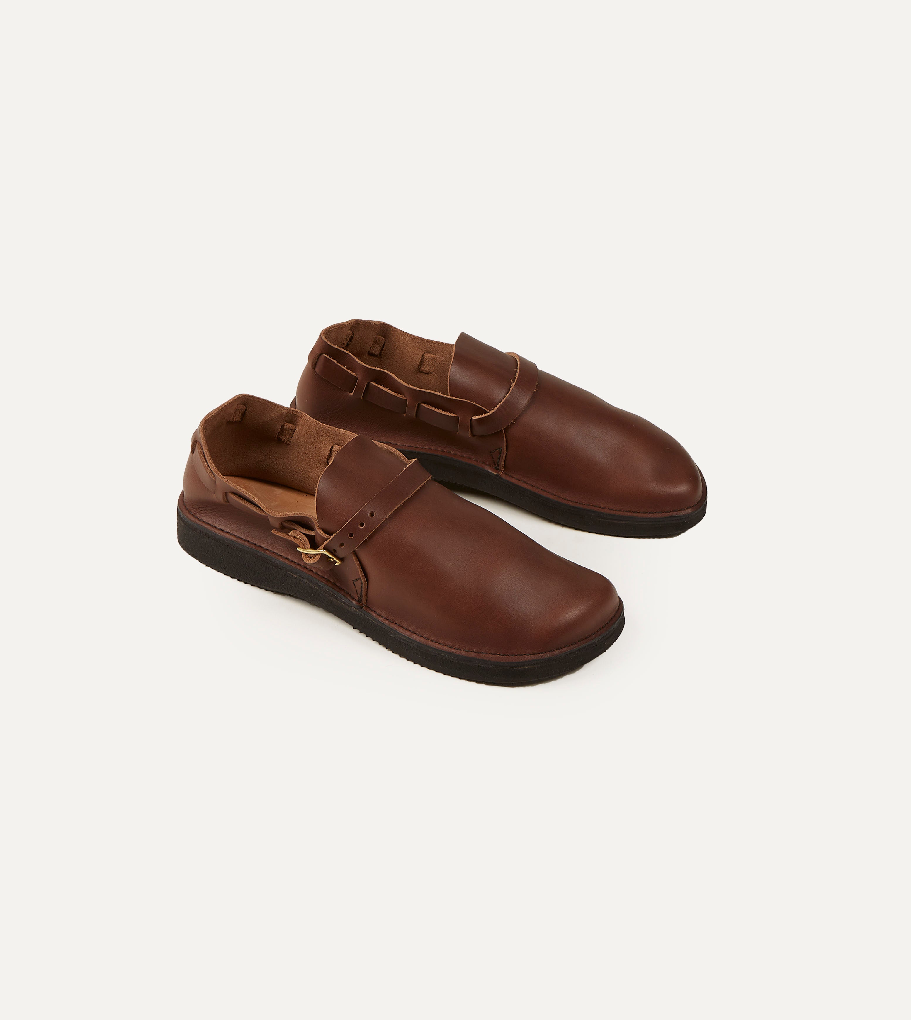 Drake's Middle English Brown Full Grain Leather Shoe - Premium Men's Dress Shoes for Business & Formal Occasions