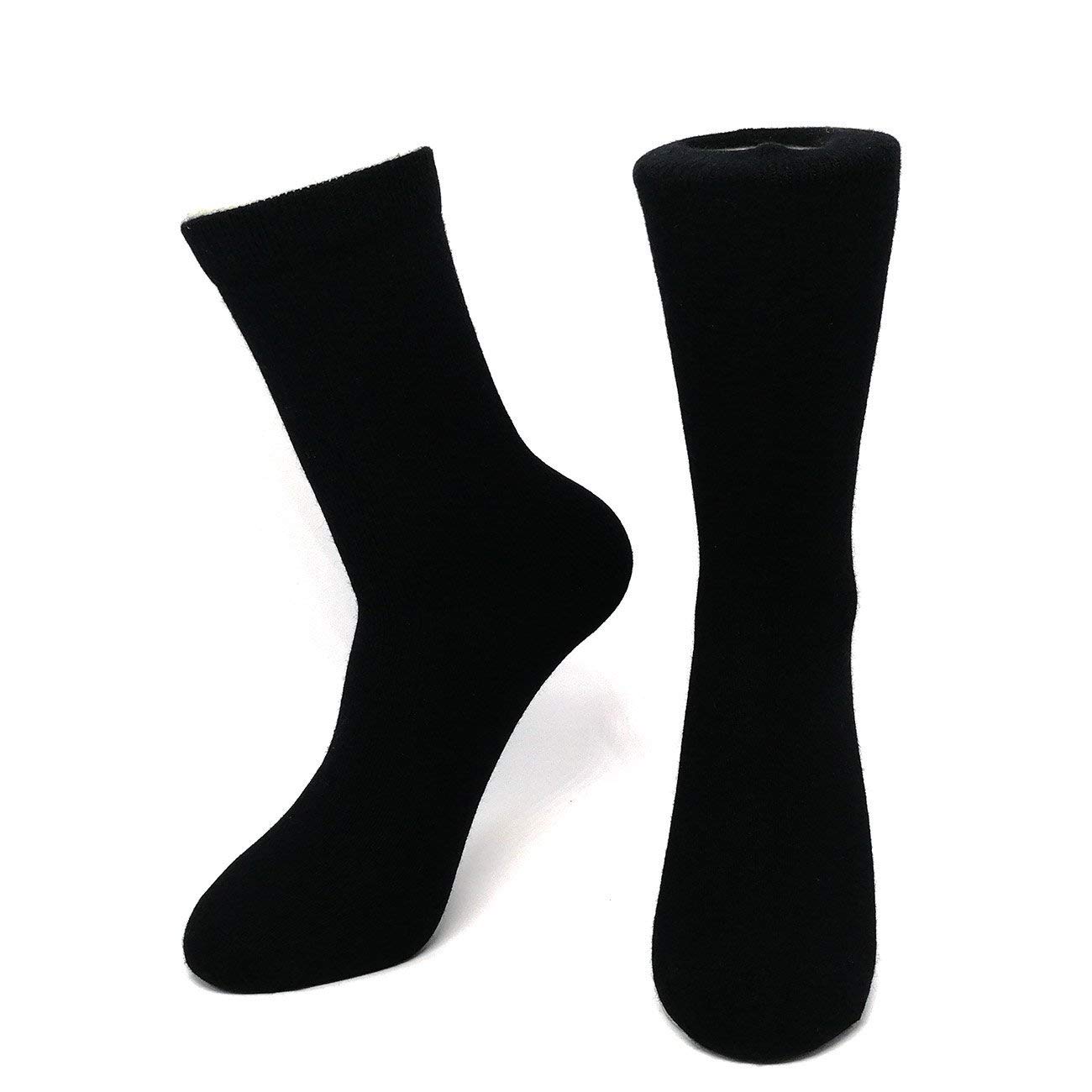 Premium Mongolia Pure Cashmere Unisex Winter Socks - Thick Mid-Calf Crew Socks for Men & Women - Handcrafted Smooth Toe & Heel Seam - Cozy Home & Outdoor Wear for Cold Weather
