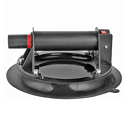 8 Inch Heavy Duty Portable Vacuum Suction Cup with Metal Handle - Granite, Tile & Glass Lifter - Manual Lifting Tool for Construction, Home Renovation & Glass Installation