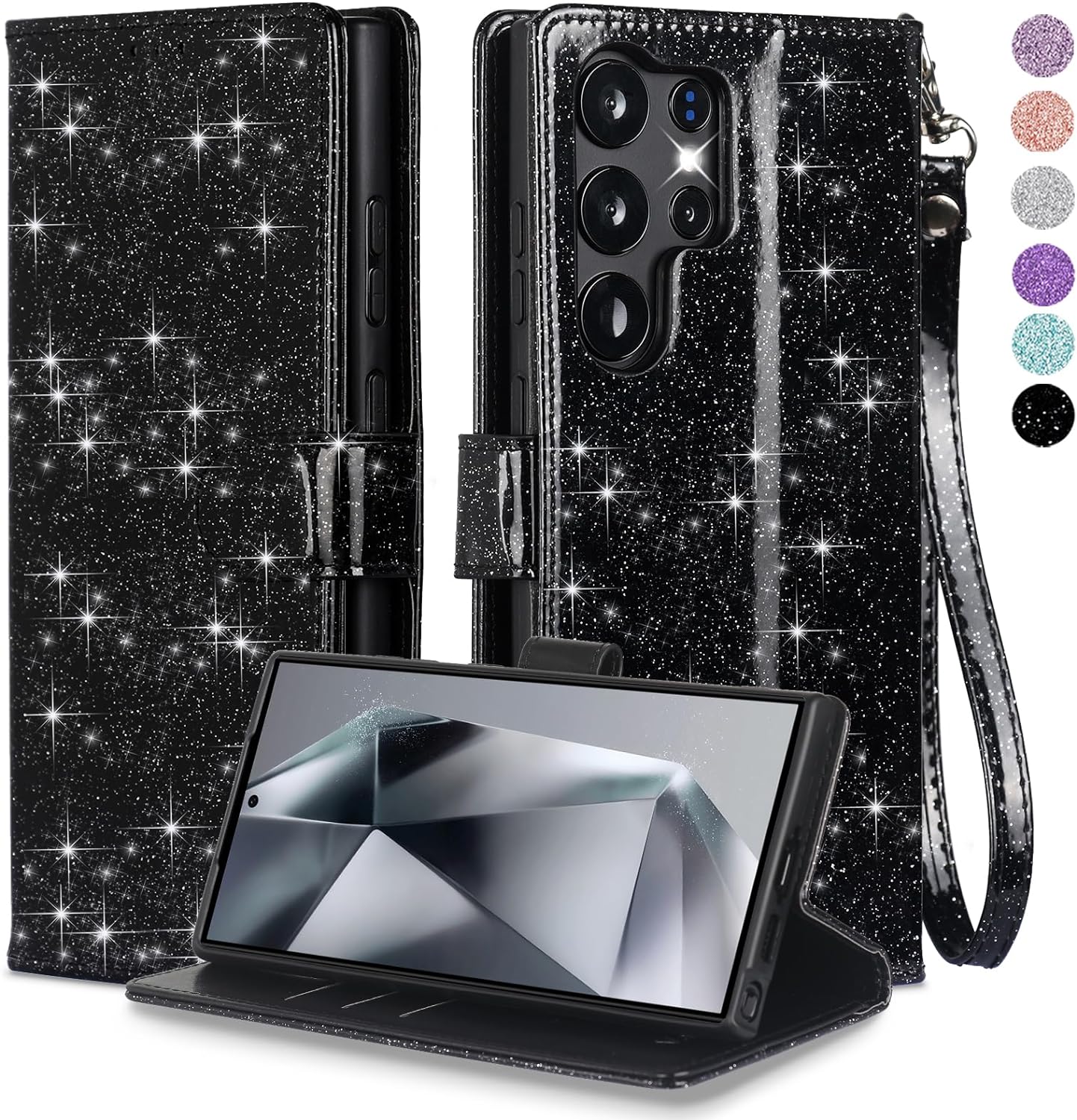 Samsung Galaxy S24 Plus Wallet Case with RFID Blocking - Premium PU Leather Protective Cover for Phone & Cards | Perfect for Travel, Work & Daily Use