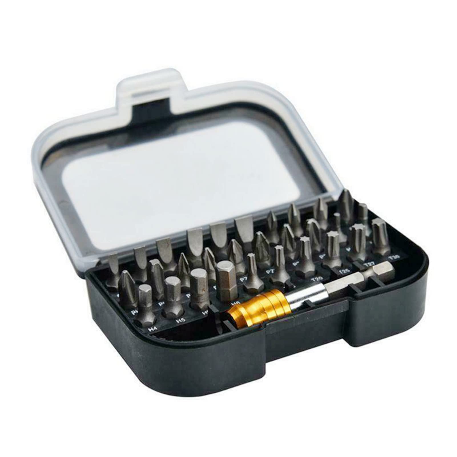 31Pcs Magnetic Screwdriver Bit Set with Extension Bar - Multi-Size Compact Power Tool Accessories for Drilling, DIY & Home Repair Projects