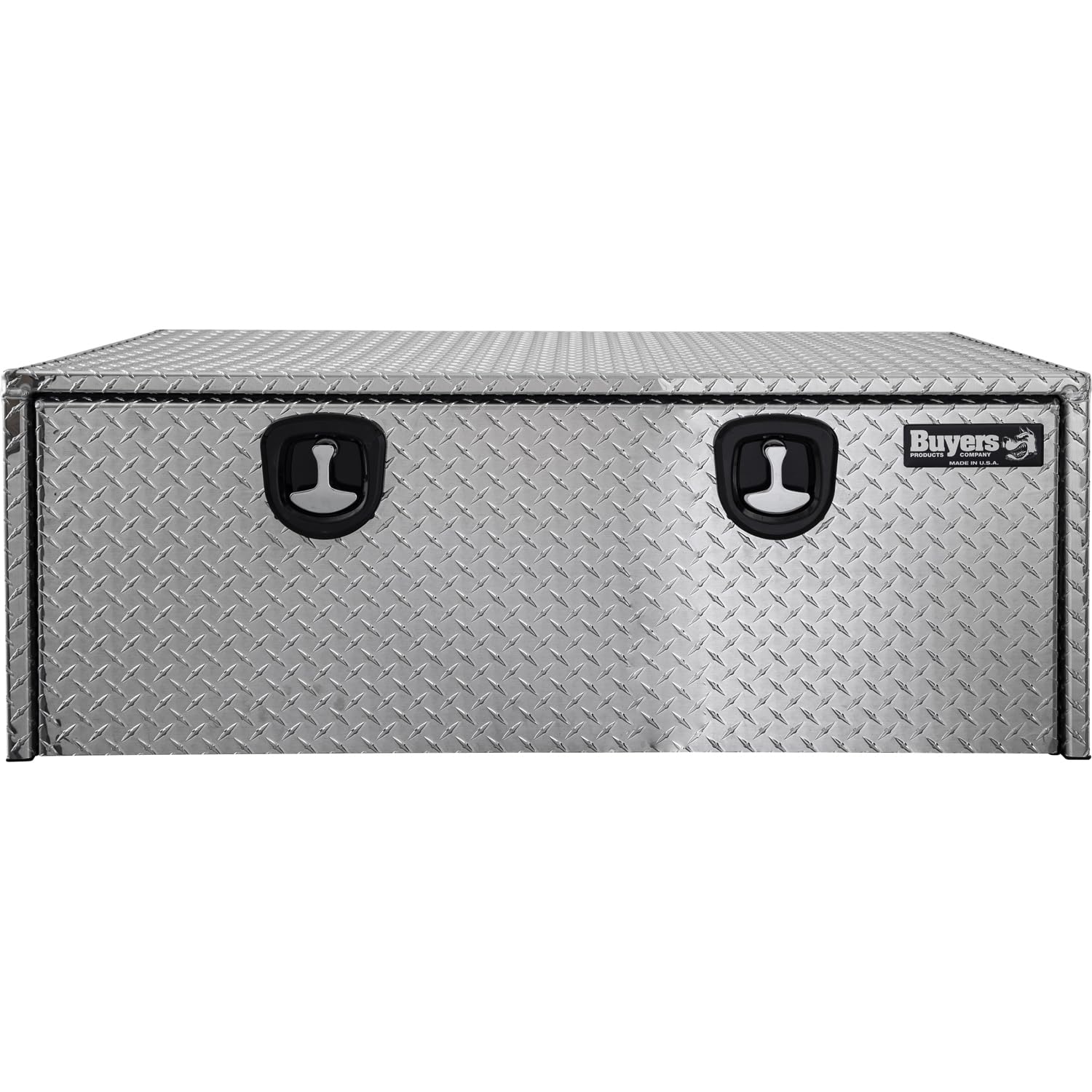 Diamond Tread Aluminum Underbody Truck Tool Box with Compression Latch - 18 x 24 x 48 Inch Heavy Duty Storage Box | Made in USA | Perfect for Truck Organization & Job Site Storage | Weatherproof & Secure Tool Compartment for Contractors & Work Trucks