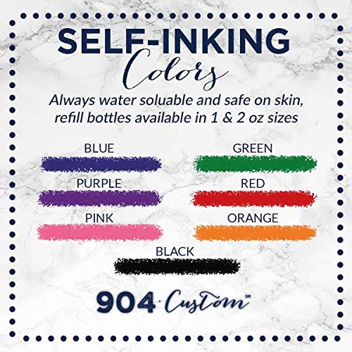 Custom Address Stamp - Personalized Self-Inking Stamp with 5 Unique Designs & 7 Ink Colors | Perfect for Wedding Invitations, Business Mail & Home Office Use (Design 5)
