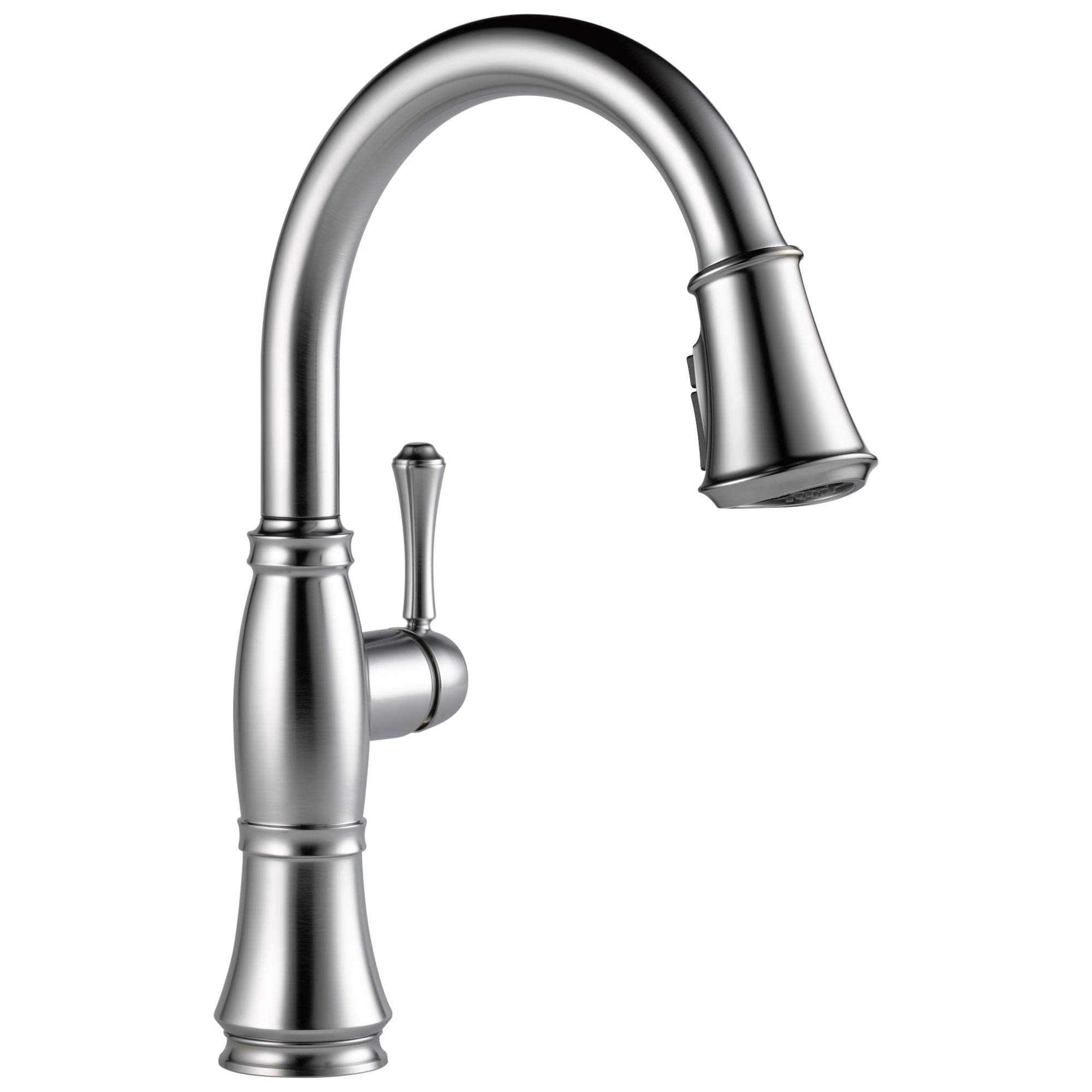 Delta Faucet Cassidy Brushed Nickel Kitchen Faucet with Pull Down Sprayer & Magnetic Docking - Lumicoat Arctic Stainless 9197-AR-PR-DST - Perfect for Modern Kitchens & Easy Dishwashing