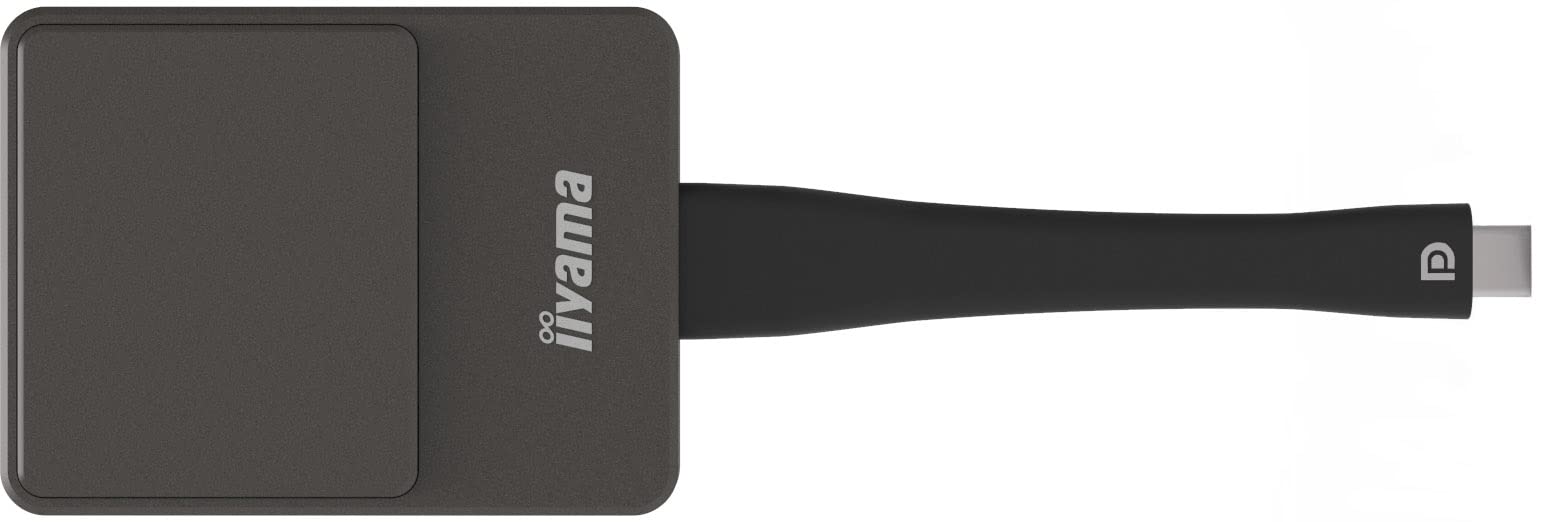 Iiyama WP D002C Wireless Presentation Dongle with USB-C Connector - Compatible with Large Format Displays LHxx54, TExx12MIS & TExx14MIS Series | Perfect for Business Meetings, Classroom Presentations & Conference Room Setups