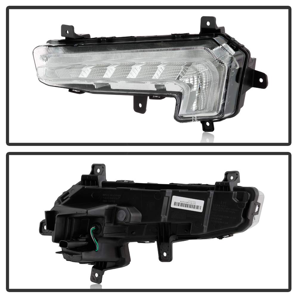 ACANII LED DRL Daytime Running Lights Replacement Set for 2016-2018 Chevy Malibu - Left & Right Front Bumper Lights | Enhanced Visibility & Style for Day & Night Driving