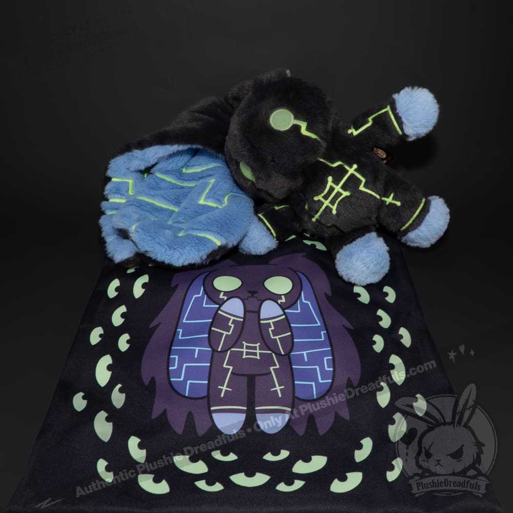 Plushie Dreadfuls Nyctophobia Rabbit - Soft Stuffed Animal Toy for Anxiety Relief & Comfort | Perfect for Nighttime Fears, Therapy, and Cuddling