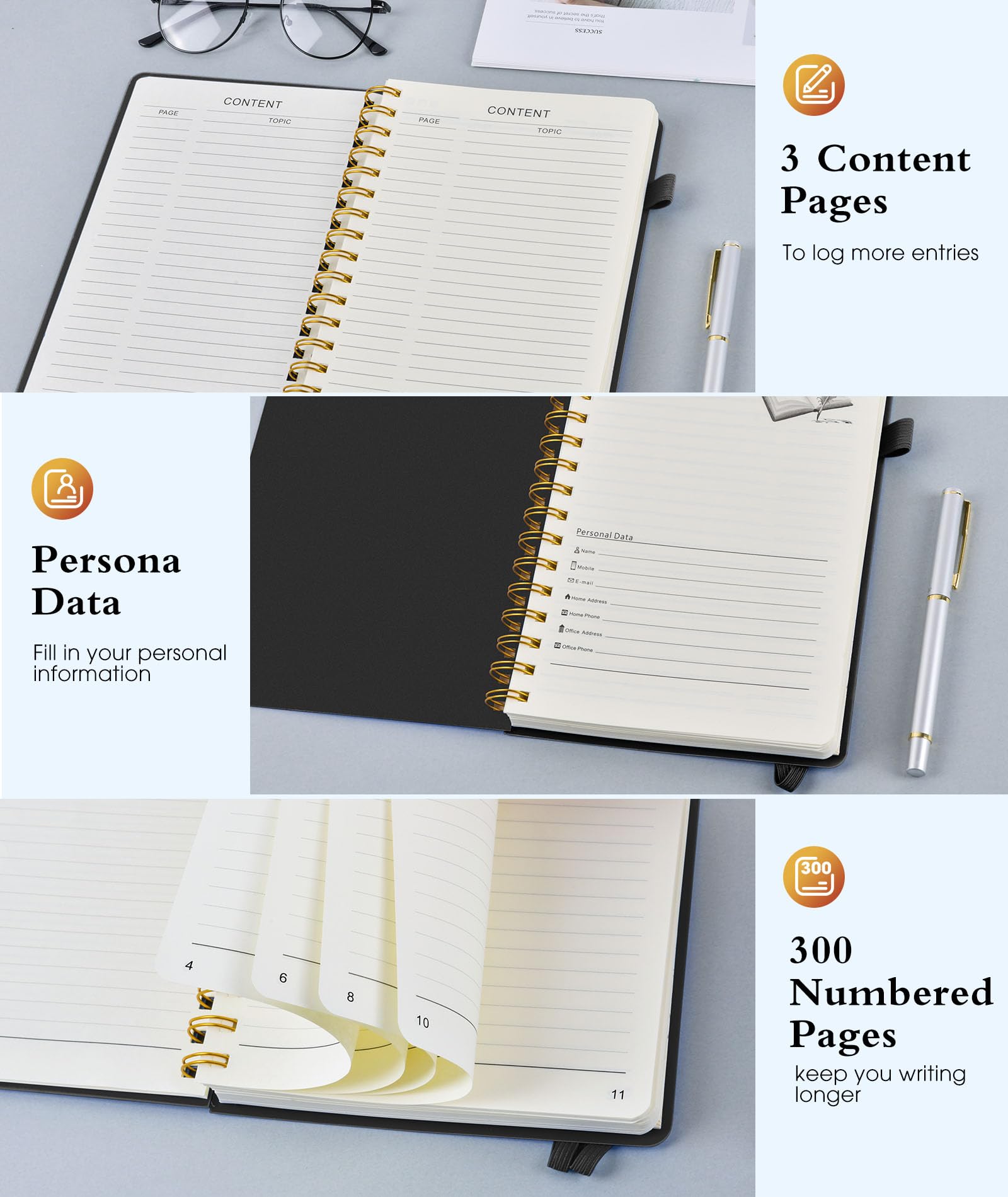 Premium A5 Spiral Notebook - 5.8
