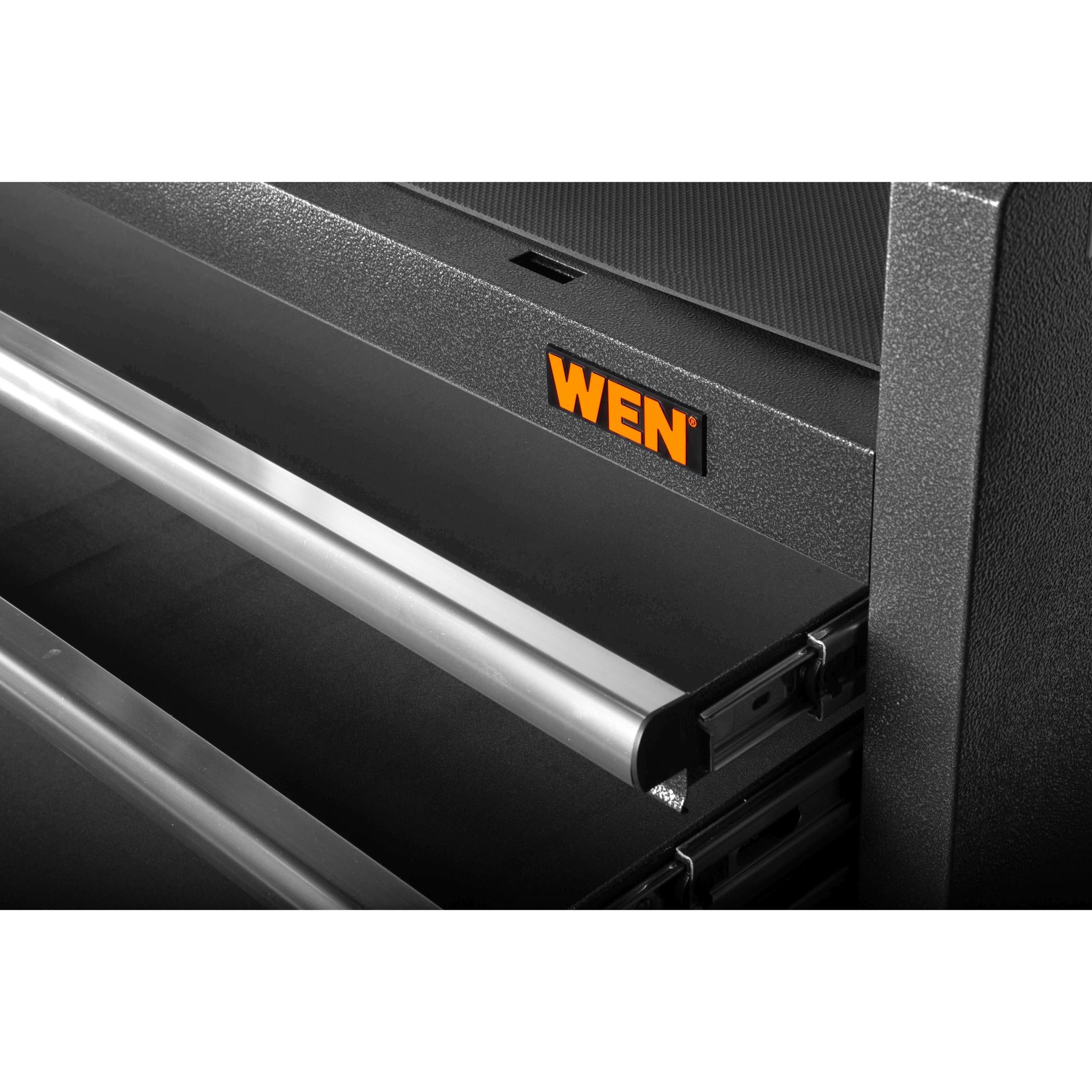 WEN GG421T 42-Inch Heavy Duty Tool Chest - 21 Gauge Powder Coated Steel Construction with Built-In Charging Station | Perfect for Garage Organization & Professional Workshop Use