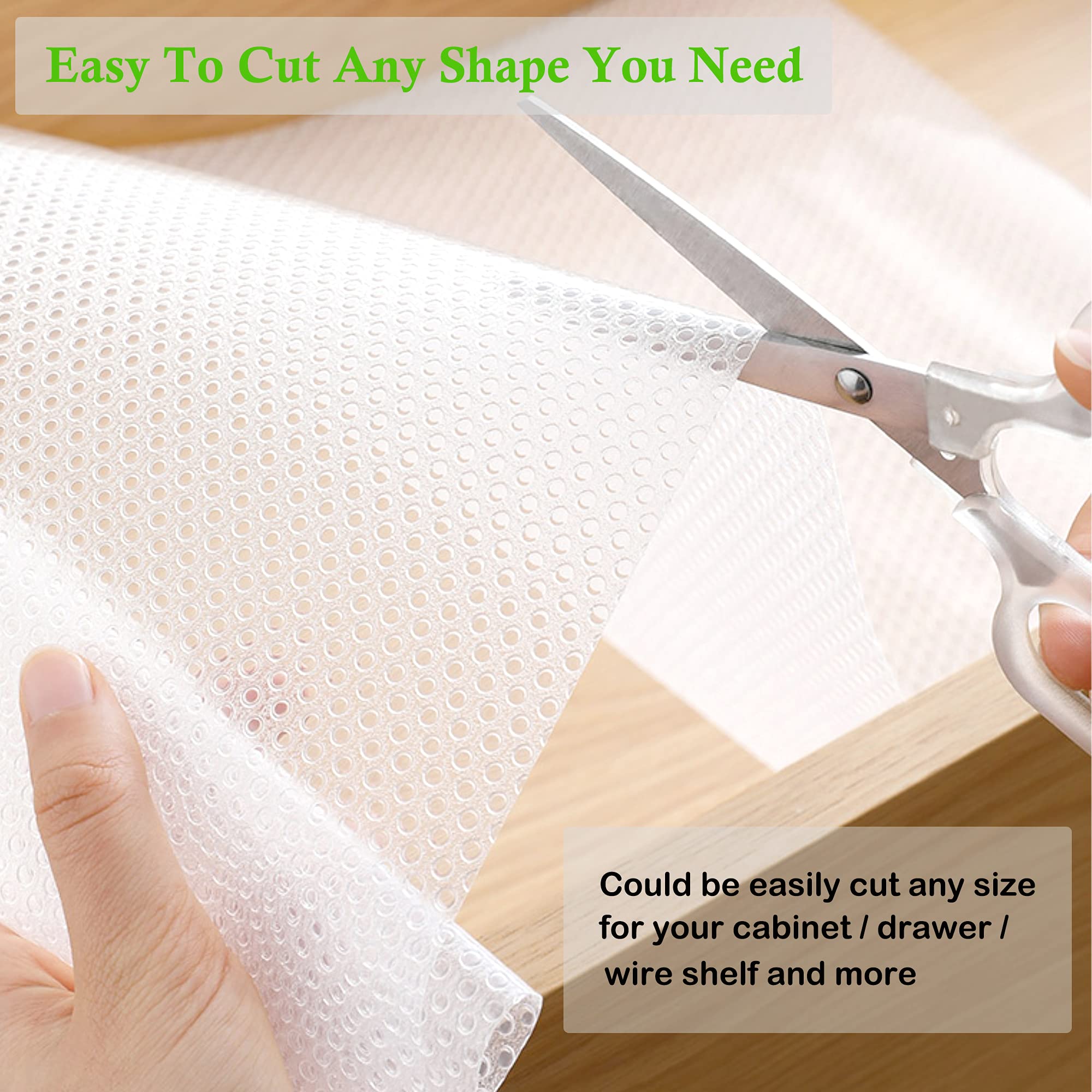 Non-Slip Waterproof Shelf Liners for Kitchen Cabinets - 15