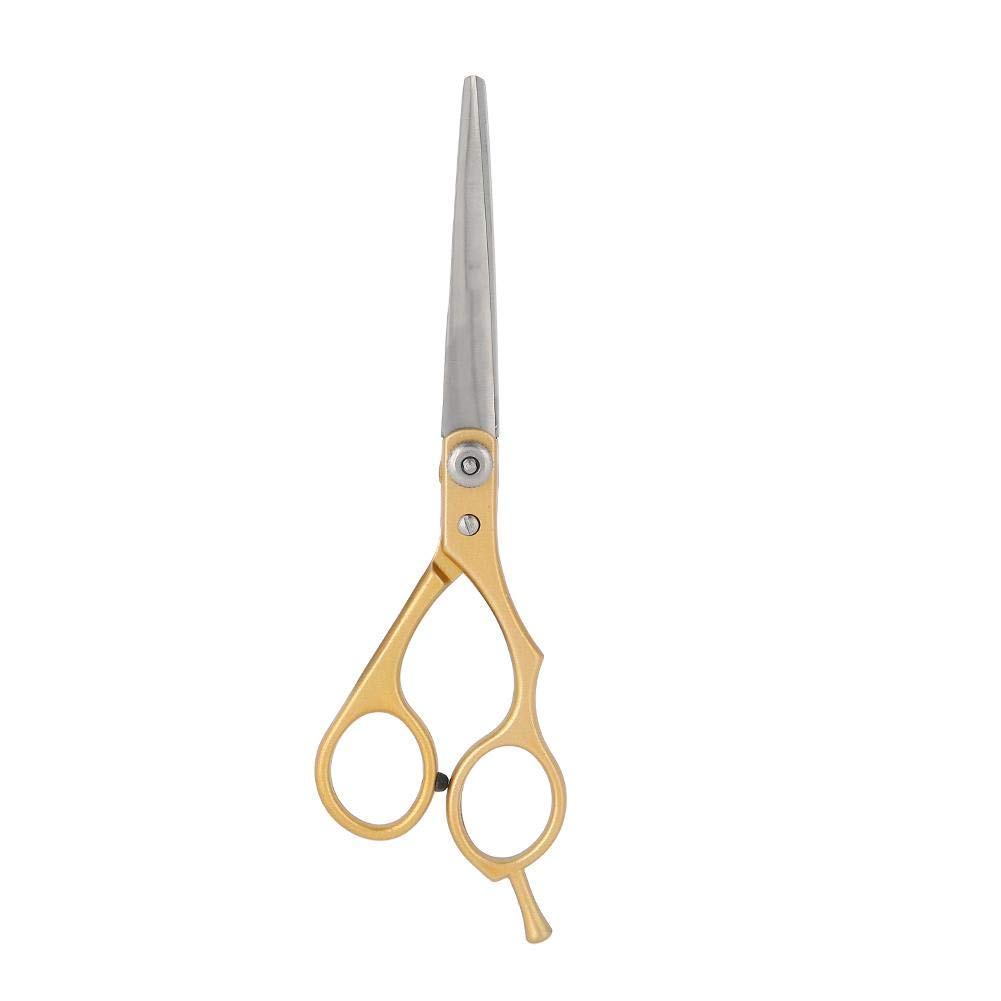 Professional Hair Cutting Scissors - Duokon Barber Shears with Flat Teeth for Styling, Trimming & Thinning - Gold Salon-Grade Shears for Home & Professional Use (Perfect for Hairdressers, Stylists & DIY Haircuts)
