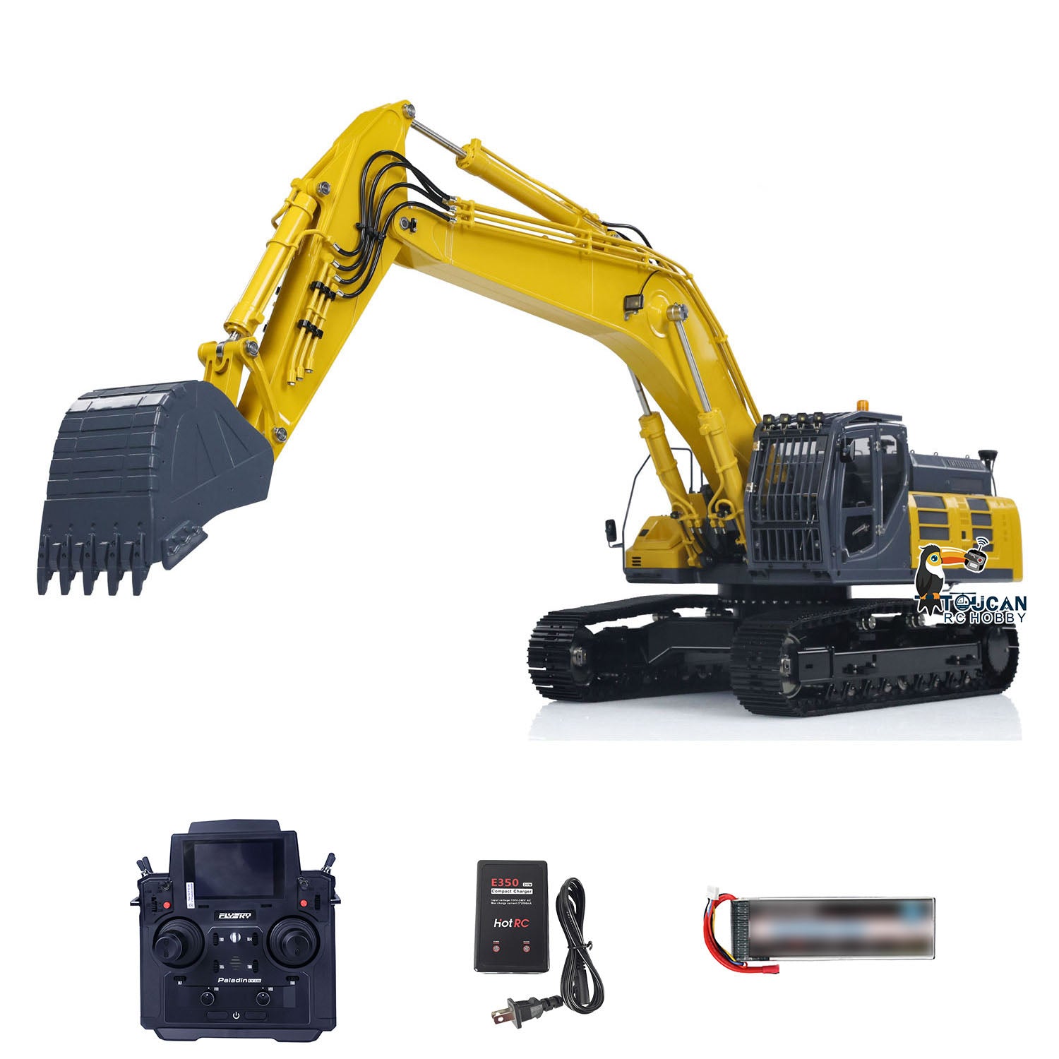 Custom LESU 1/14 SK500LC RC Hydraulic Excavator - Metal Wireless Remote Control Construction Toy, RTR PNP (580x443x255mm) with ESC Motor & Servo - Perfect for Construction Enthusiasts and RC Hobbyists