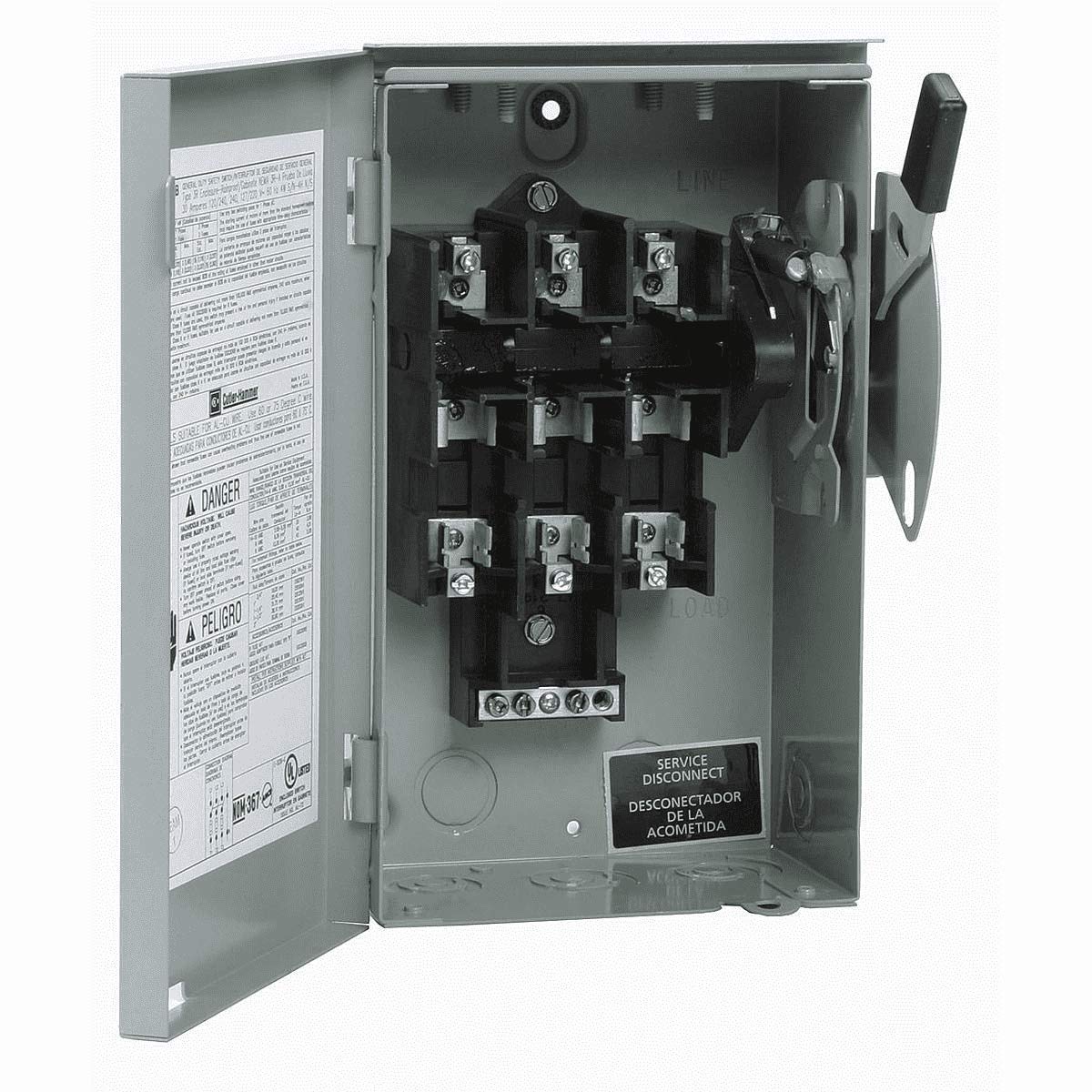 Eaton DG321NGB Heavy Duty Toggle Switch - 20A 125V AC, ON-OFF, Industrial Grade Electrical Switch for Machinery, Equipment & DIY Projects