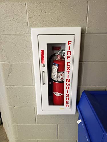Premium Vertical Vinyl Self-Adhesive Fire Extinguisher Cabinets - Red Decal 1.5
