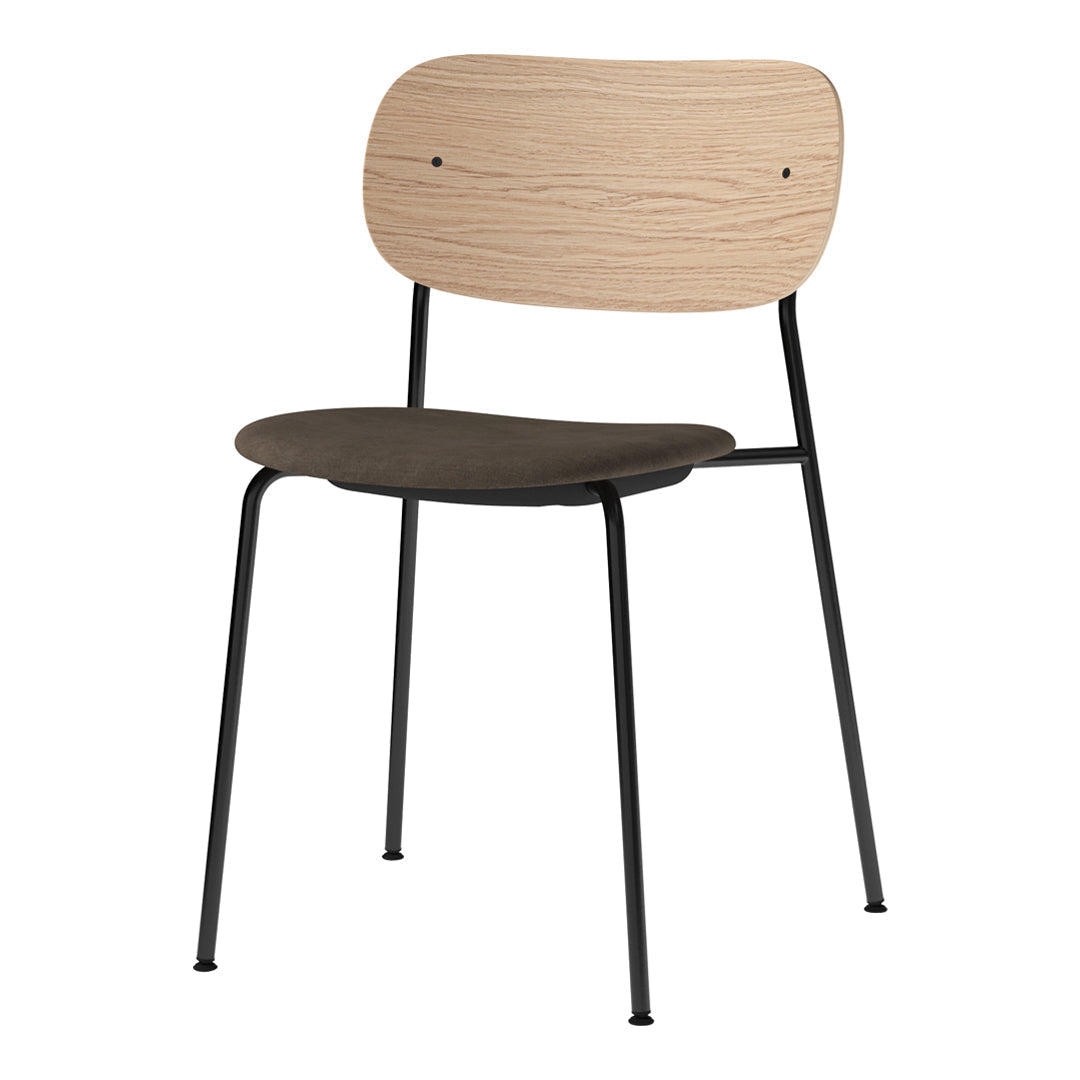 Co Dining Stackable Chair - Upholstered Seat for Kitchen, Dining Room & Outdoor Patio | Comfortable & Space-Saving Furniture