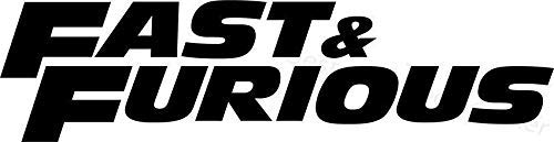 ARWY Fast & Furious Car Stickers - 35X7.5cm Black Vinyl Decals for Exterior Hood & Body - High Quality Waterproof Automotive Styling - Perfect for Car Shows, Racing Events & Personalization