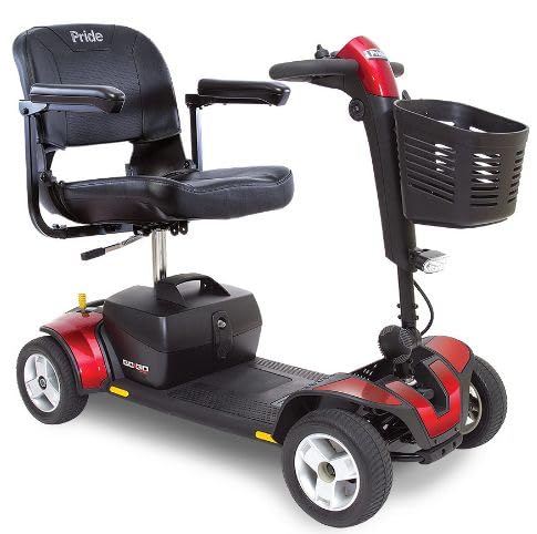Pride Mobility S74 Go-Go Sport 4-Wheel Mobility Scooter with Accessories Bundle - Ideal for Outdoor Adventures and Daily Errands