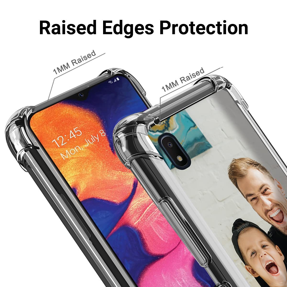 Custom Samsung Galaxy A10E Phone Case - Ultra Thin TPU Bumper Photo Case with Personalized Design for Birthday, Christmas & Anniversary Gifts | Clear Protective Cover for Everyday Use & Special Occasions