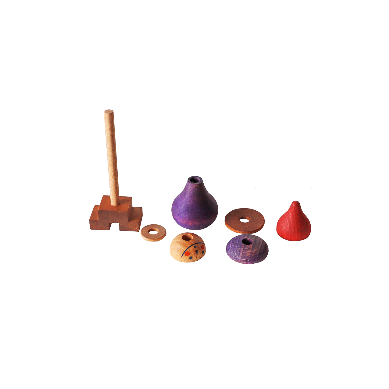 Wooden Story Stacking Toy Stick Fig No.06 - Montessori Educational Wooden Blocks for Kids, Toddler Learning & Development Toy - Perfect for Classroom, Playroom & Birthday Gifts