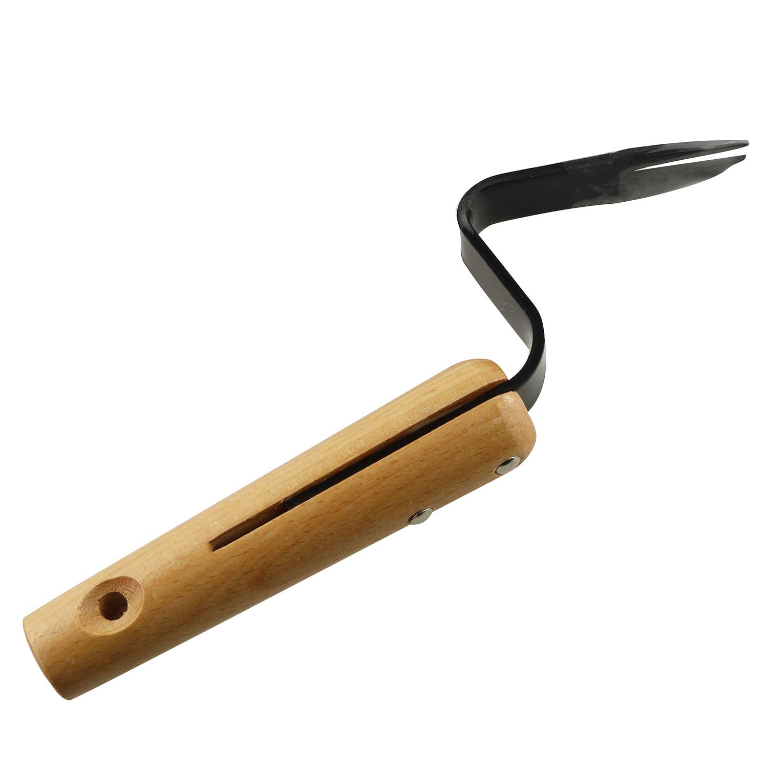 Premium Carbon Steel Garden Weeding Tool - Heavy Duty Root Remover with Ergonomic Wooden Handle - Perfect for Vegetable Gardens, Flower Beds & Lawn Maintenance