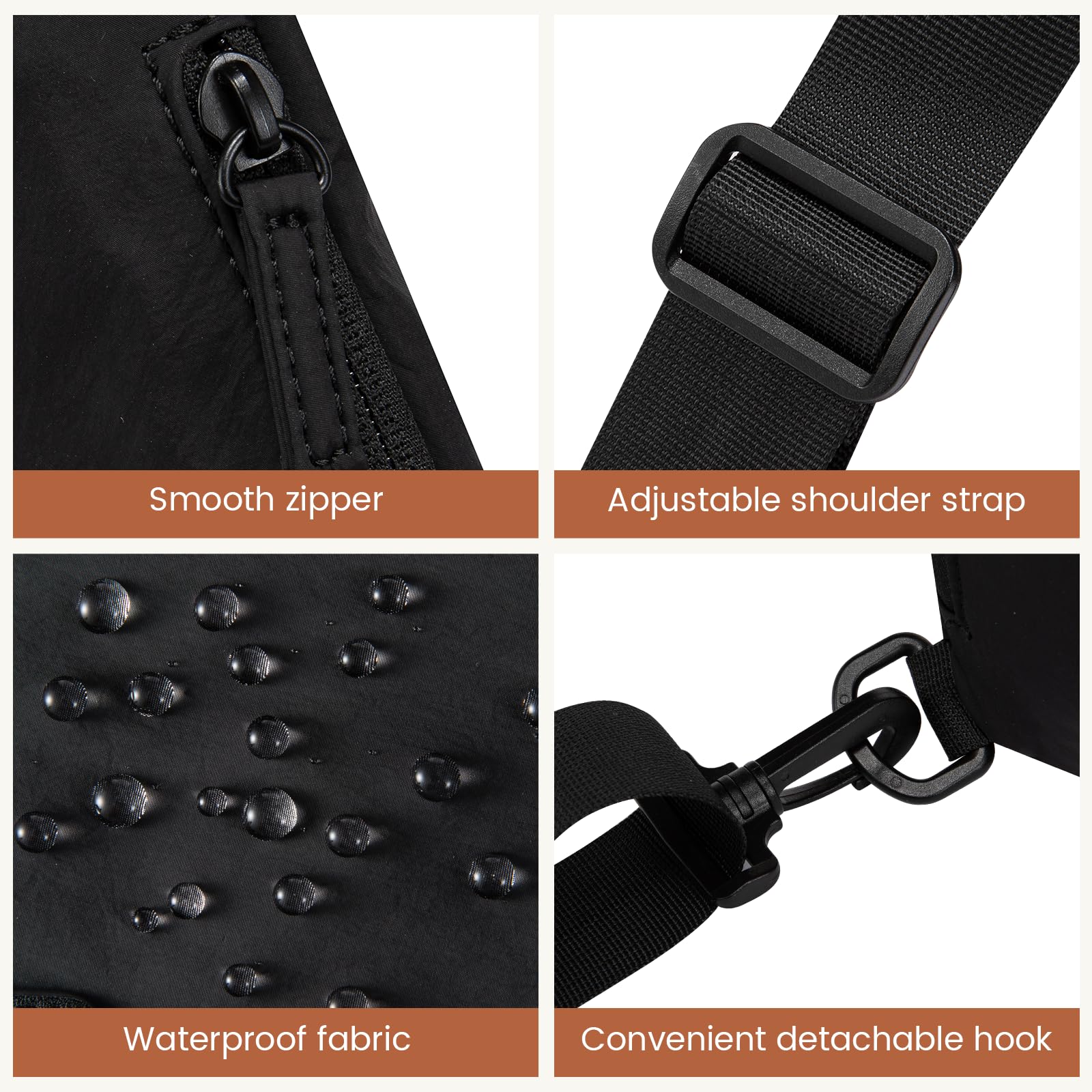 LOVEVOOK Anti Theft Crossbody Bag for Women & Men - Secure Travel Sling Bag with RFID Protection - Perfect for Commuting, Shopping & Outdoor Adventures